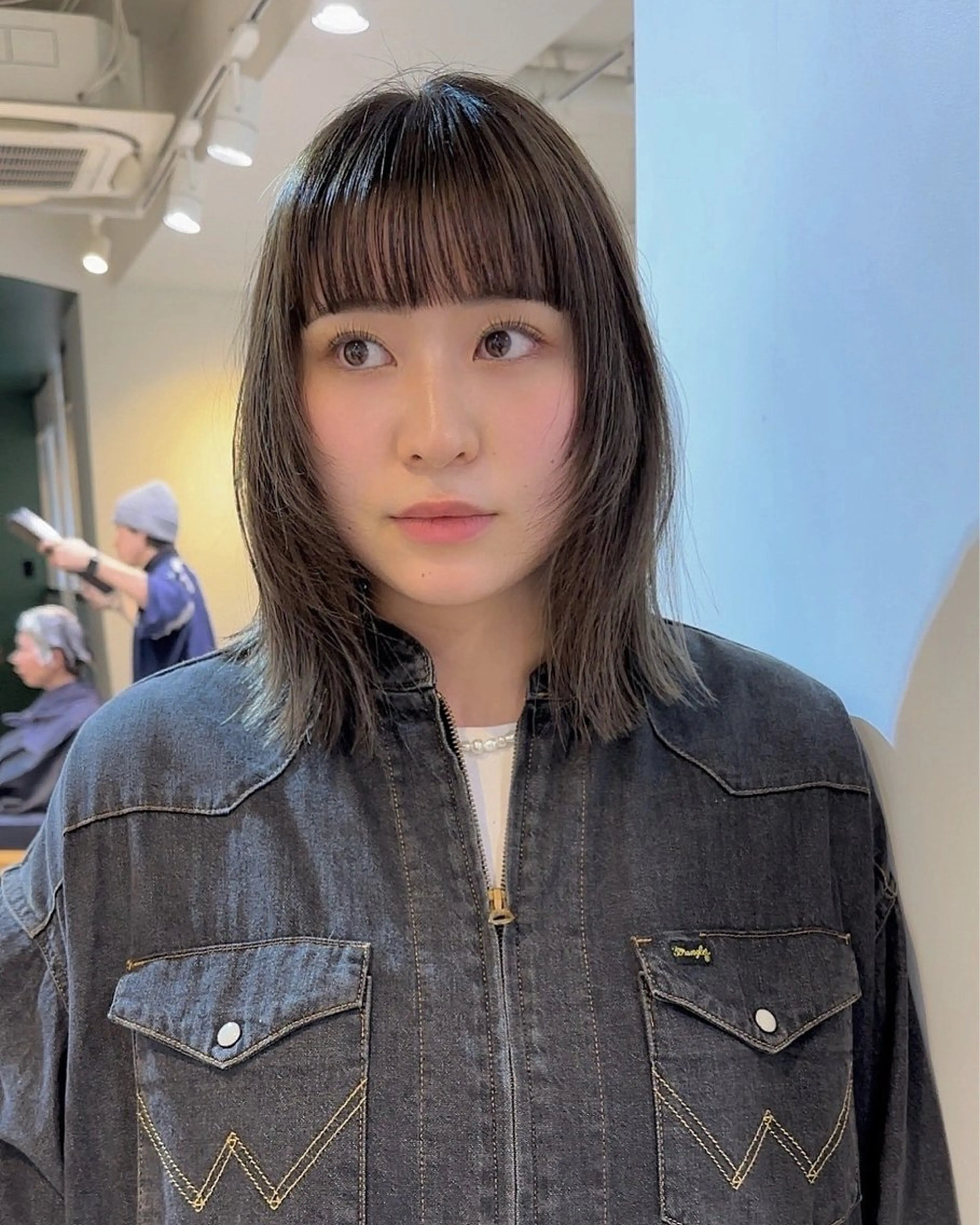 ミディアム ボブ 顔周りカット レイヤーカット 韓国ヘア/レイヤー Yan✂︎のヘアスタイル