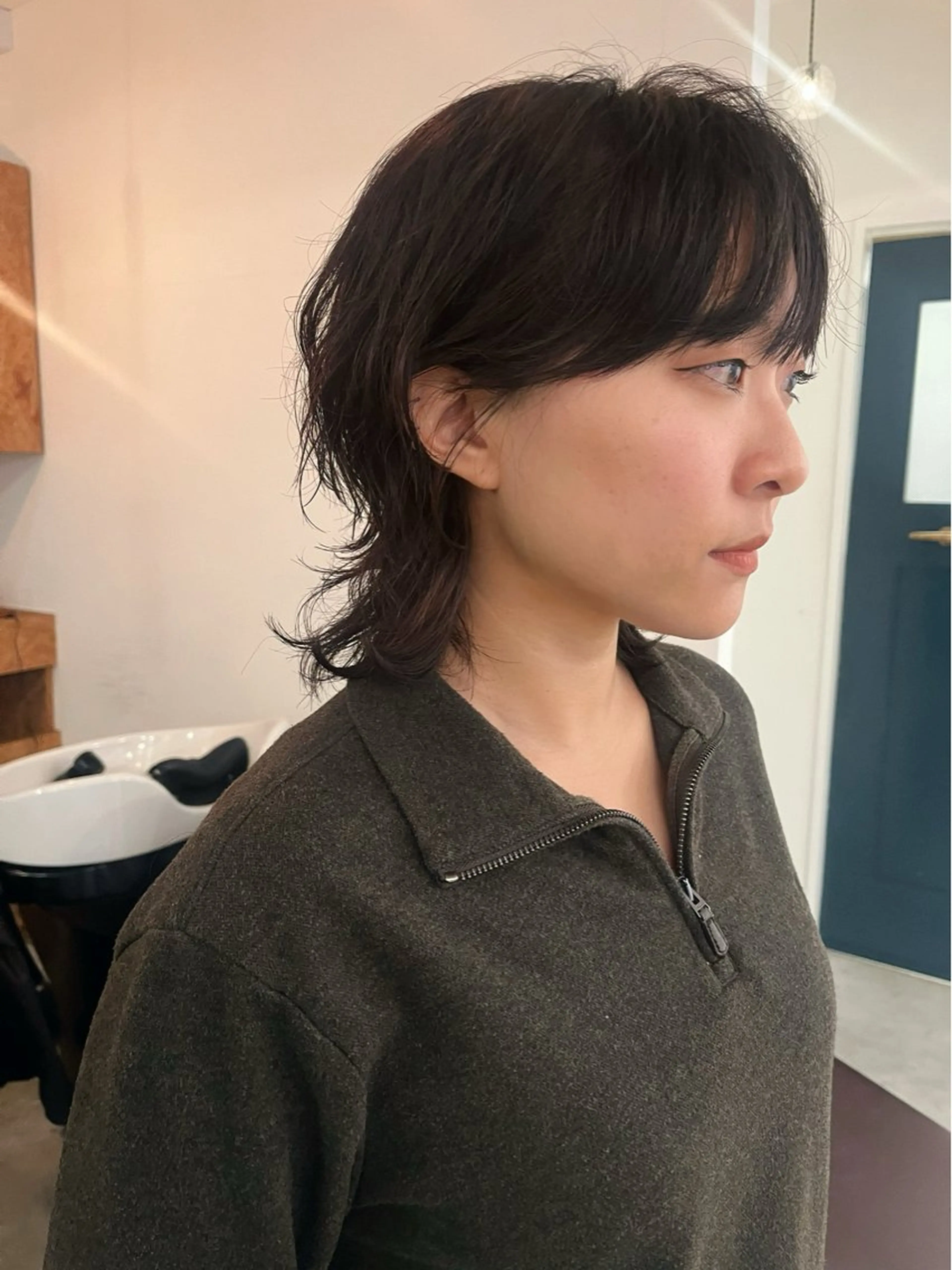 ミディアム 暖色/パーマ 🌼クニトウメイのヘアスタイル