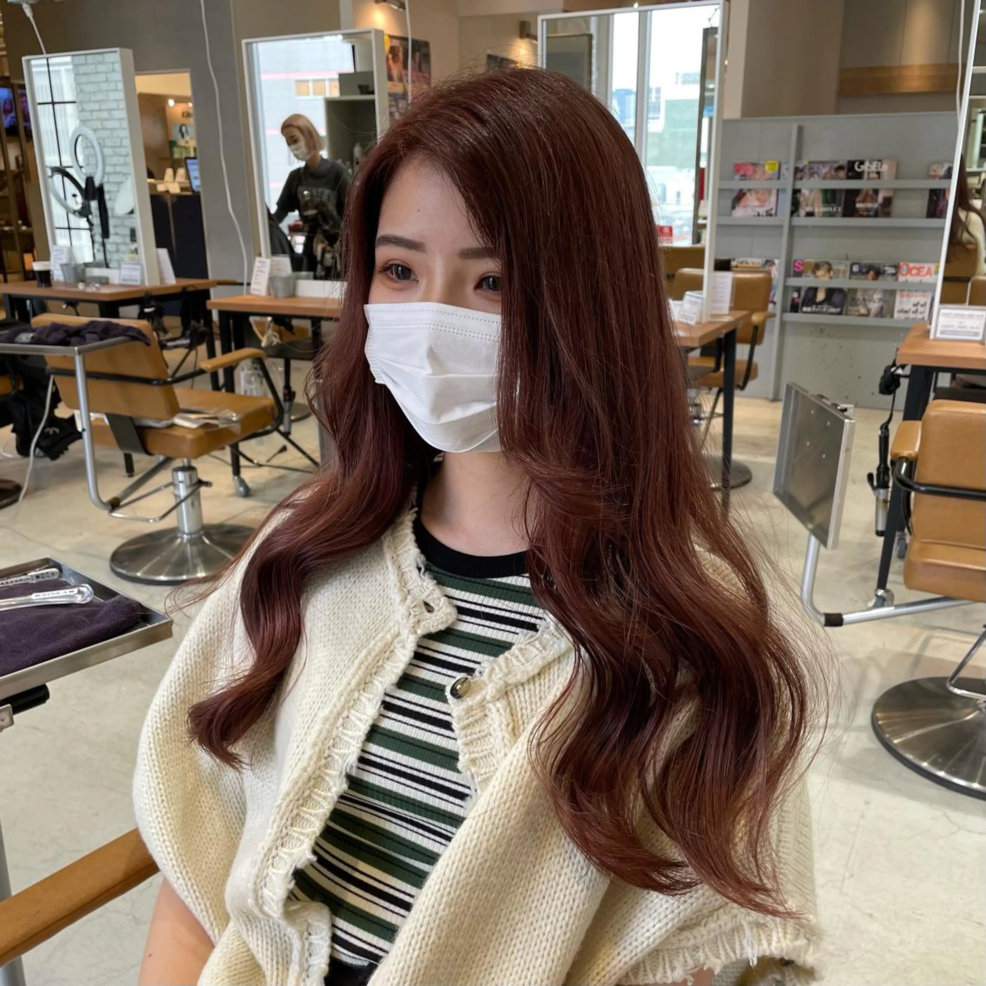 ロング カラー ヘアカラー 大阪韓国ヘア 🦋RINKAのヘアスタイル