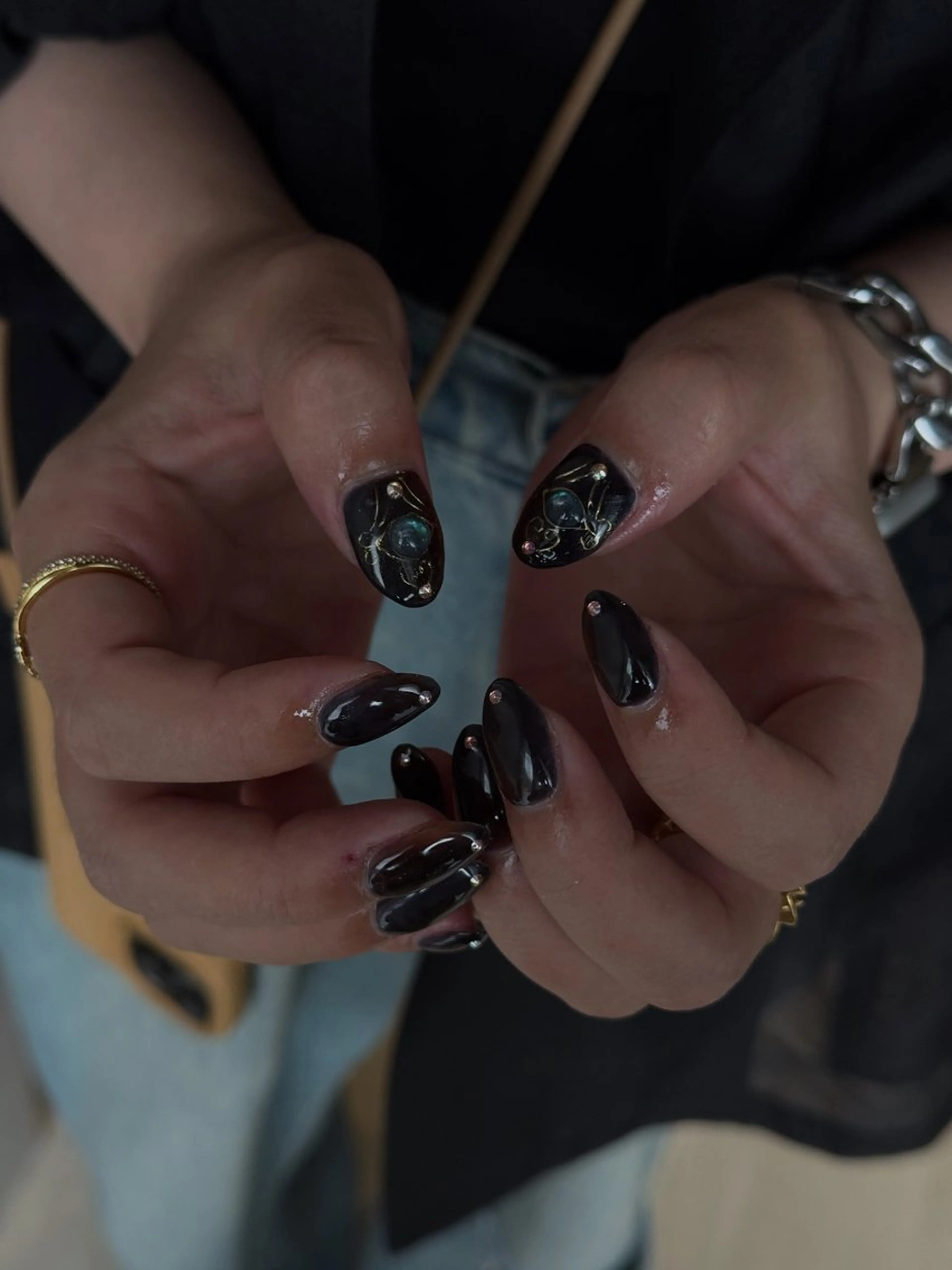 ネイル アートネイル 韓国ネイル ニュアンスネイル ぷっくりネイル talo .のネイルデザイン