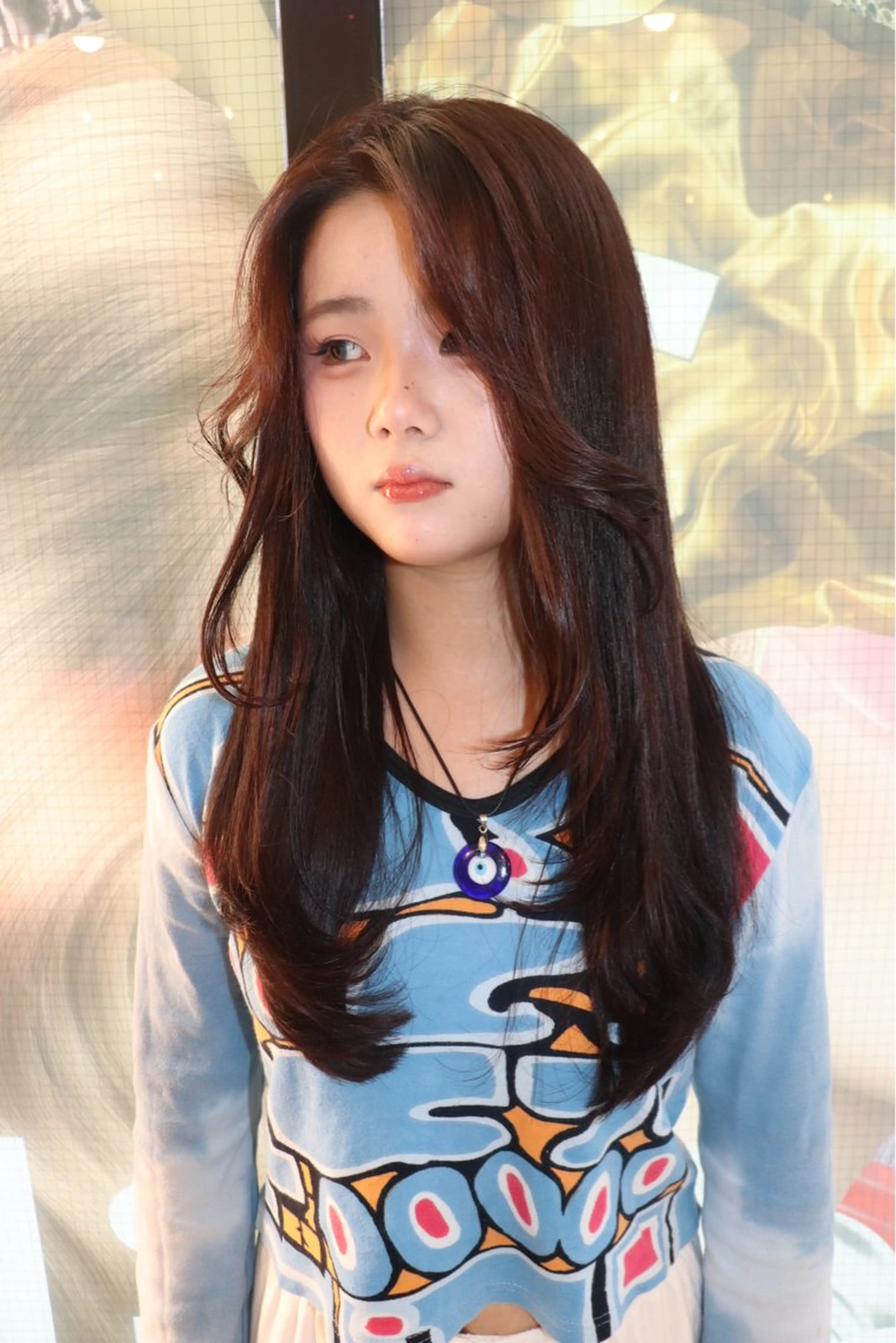 ロング カラー ヘアアレンジ @kyoniyy KYONIのヘアスタイル