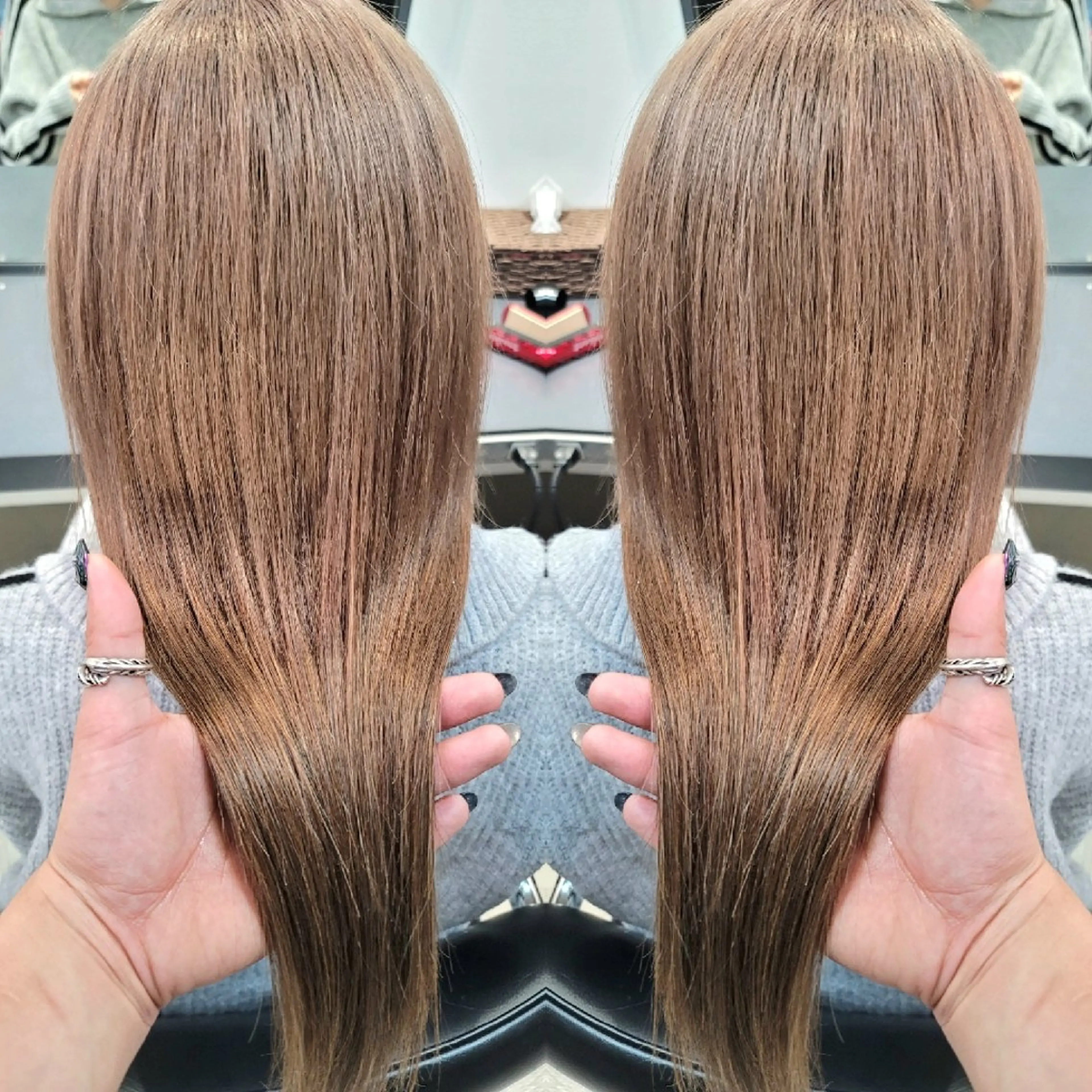 ロング カラー ヘアカラー エクステ ✨プルエクステ✨縮毛 ✨髪質改善✨hiroのヘアスタイル