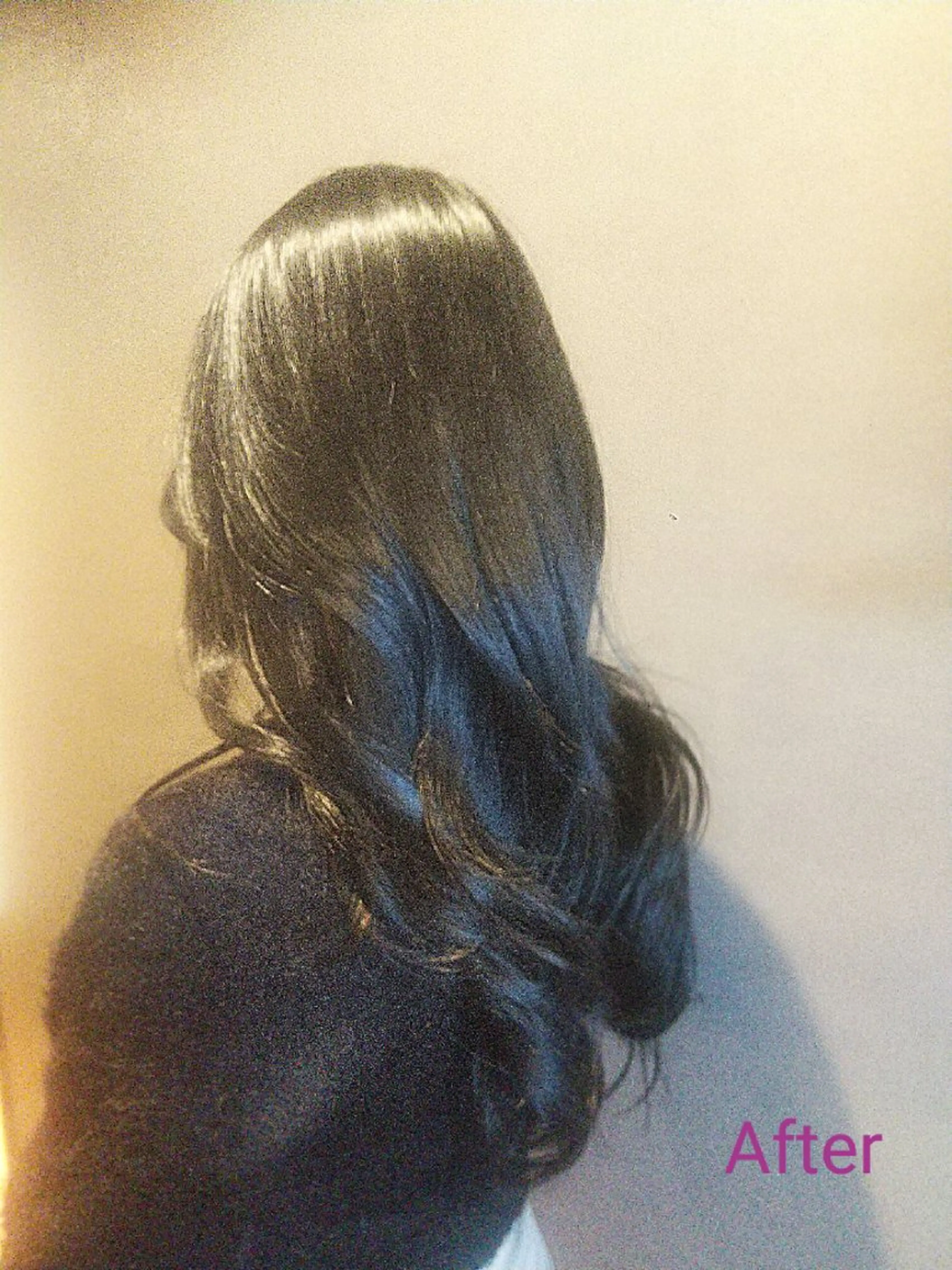 ロング カラー 黒髪 久村 奈菜のヘアスタイル
