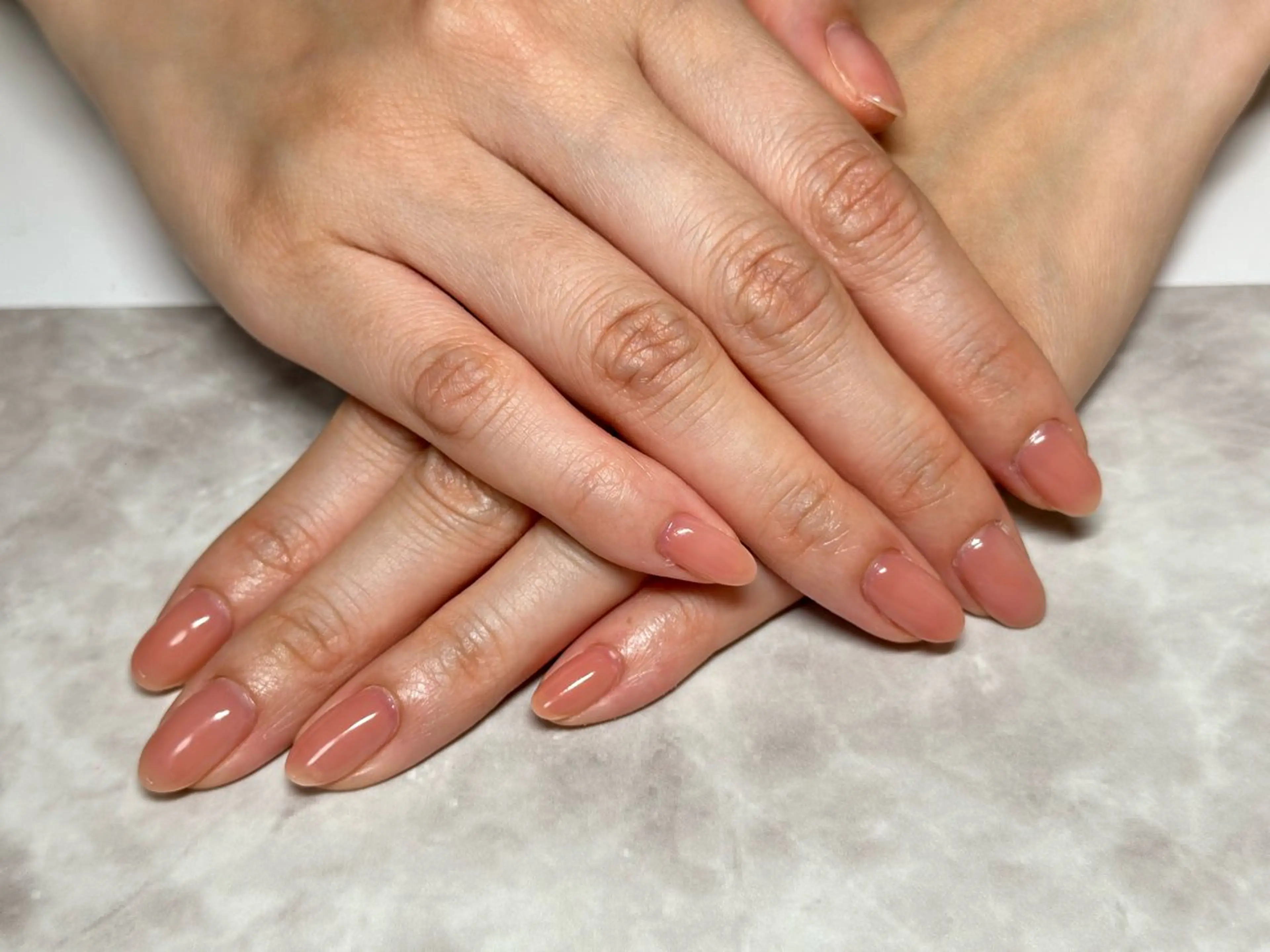 ネイル ワンカラーネイル 【パラジェル・フィルイン】Nailsalon　Merci東中野所属・Merci shigaのネイルデザイン