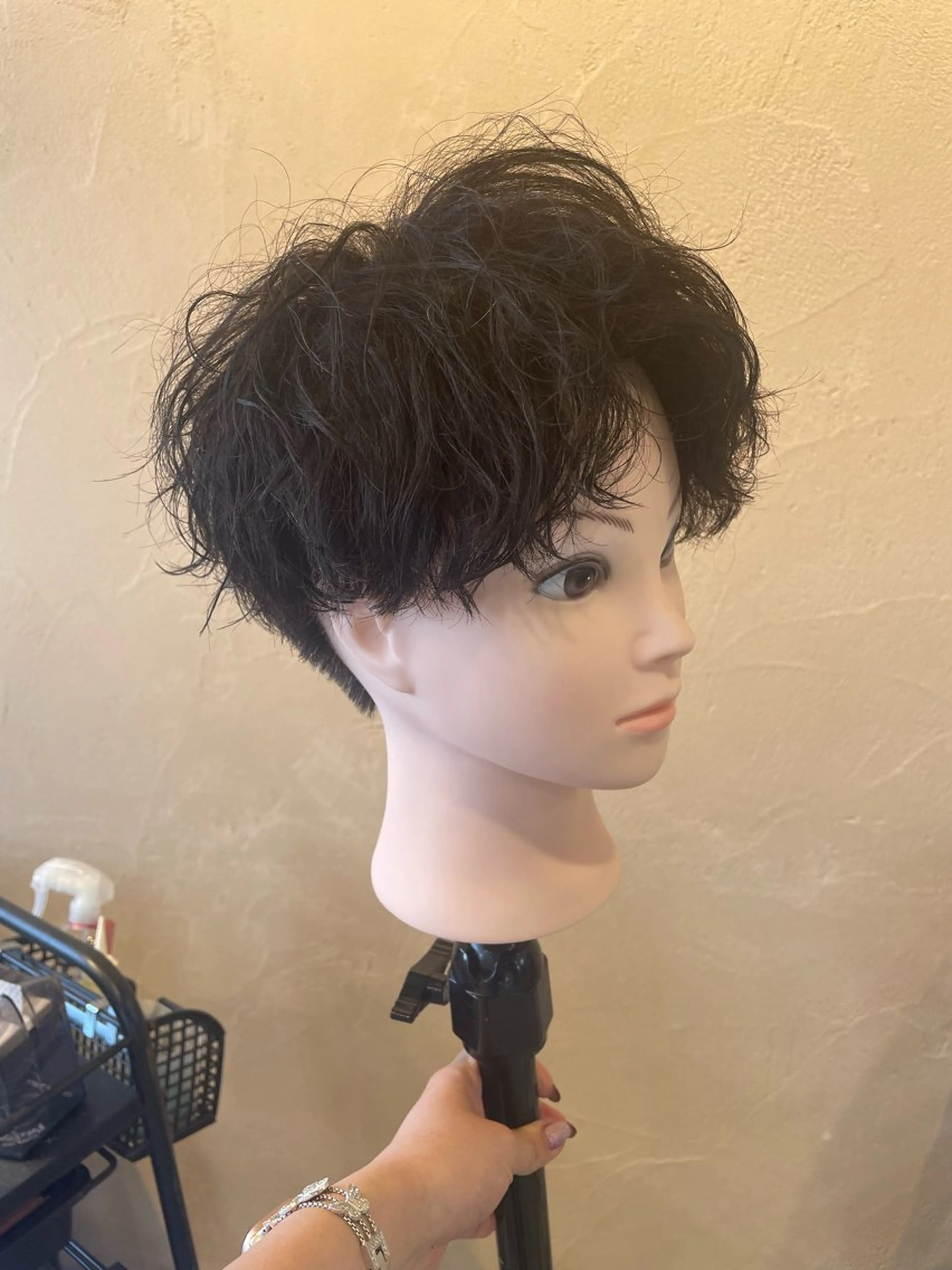 ショート メンズ カット パーマ 千種 美羽のヘアスタイル