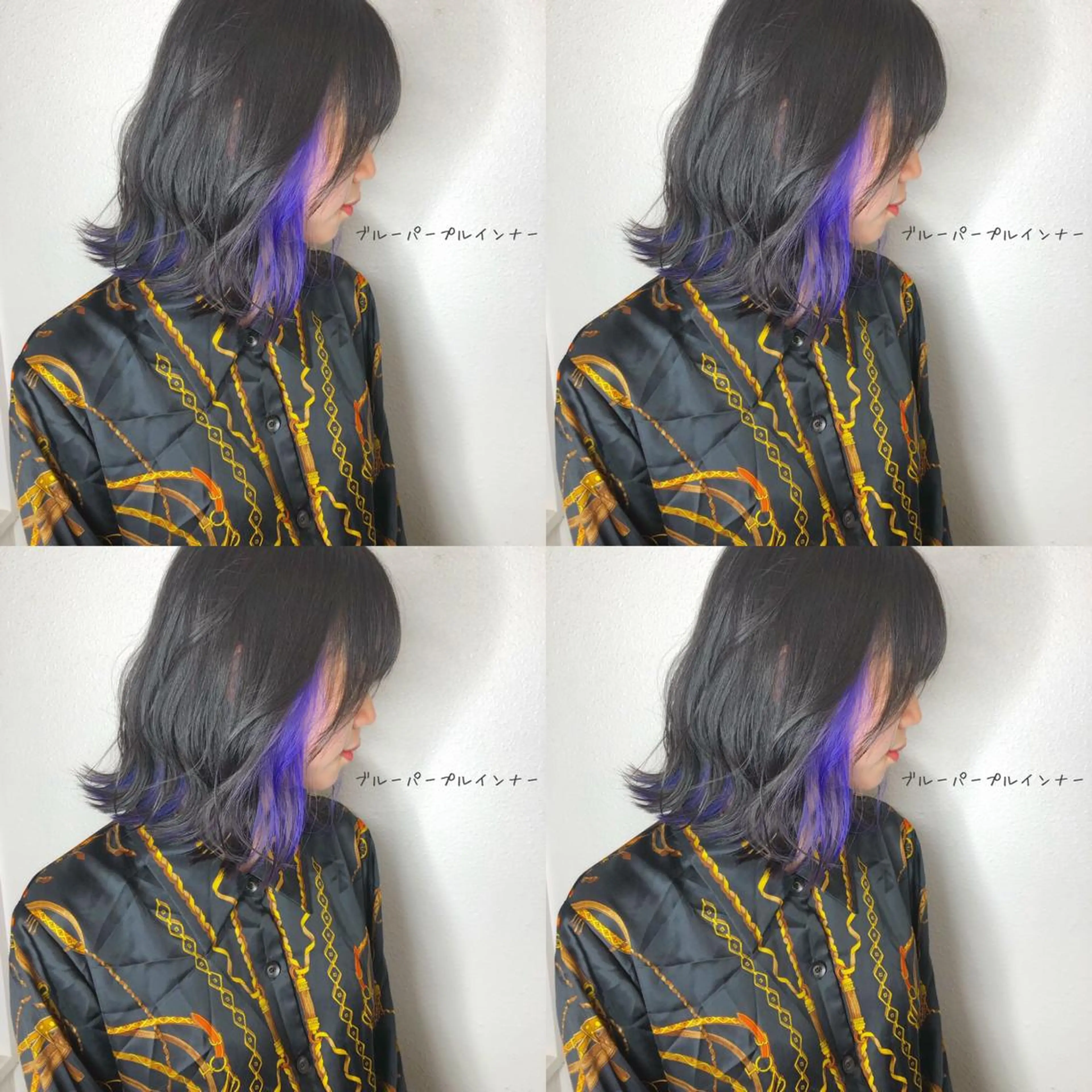 ショート カラー ブリーチ ブルーカラー ネイビーカラー しゅうさん🍝 麻田秀太郎のヘアスタイル