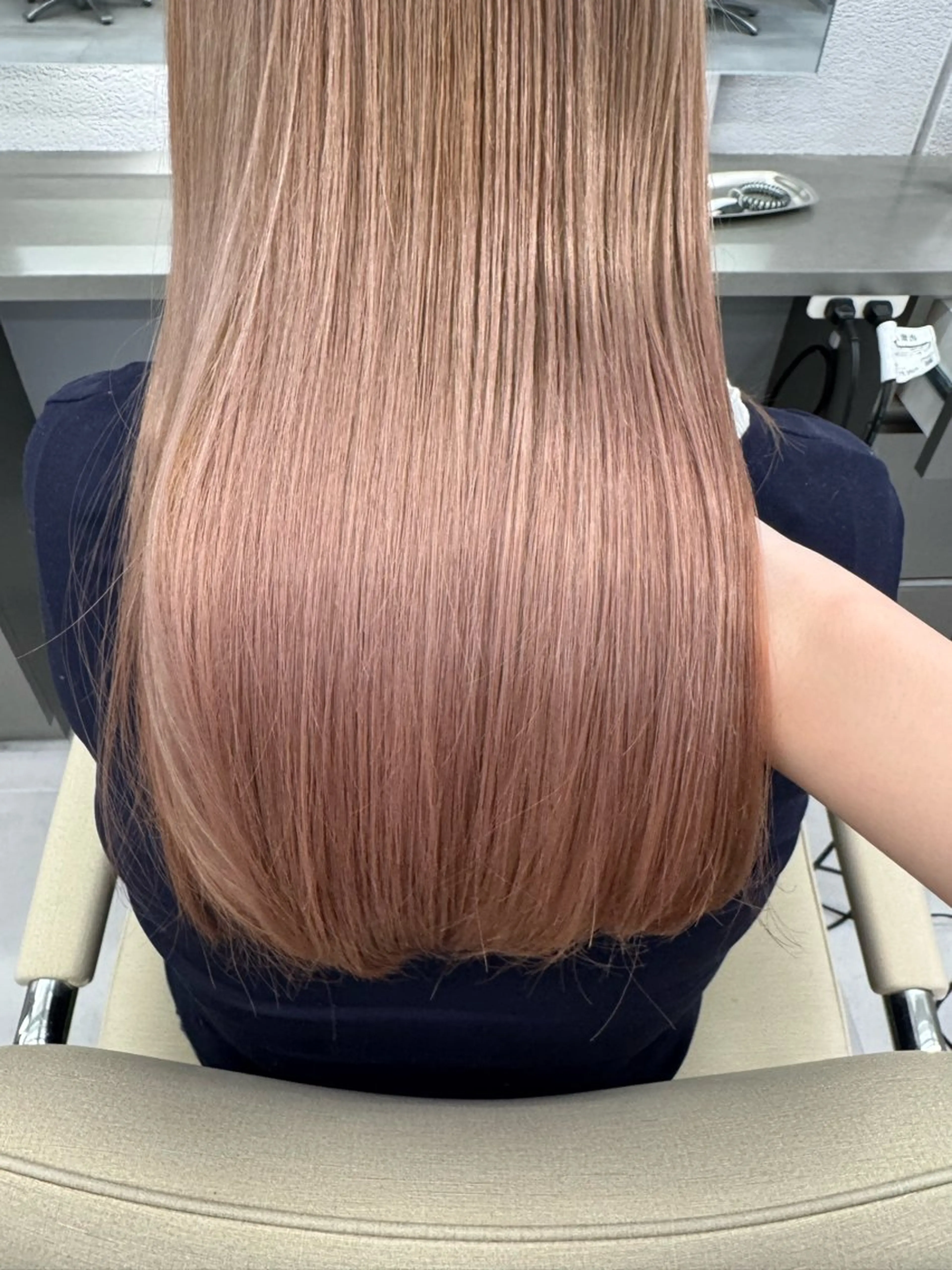 ロング カラー バレイヤージュ ベージュカラー ブリーチ ブロンド ケアブリーチ hono/ブリーチ /Lote.一宮のヘアスタイル