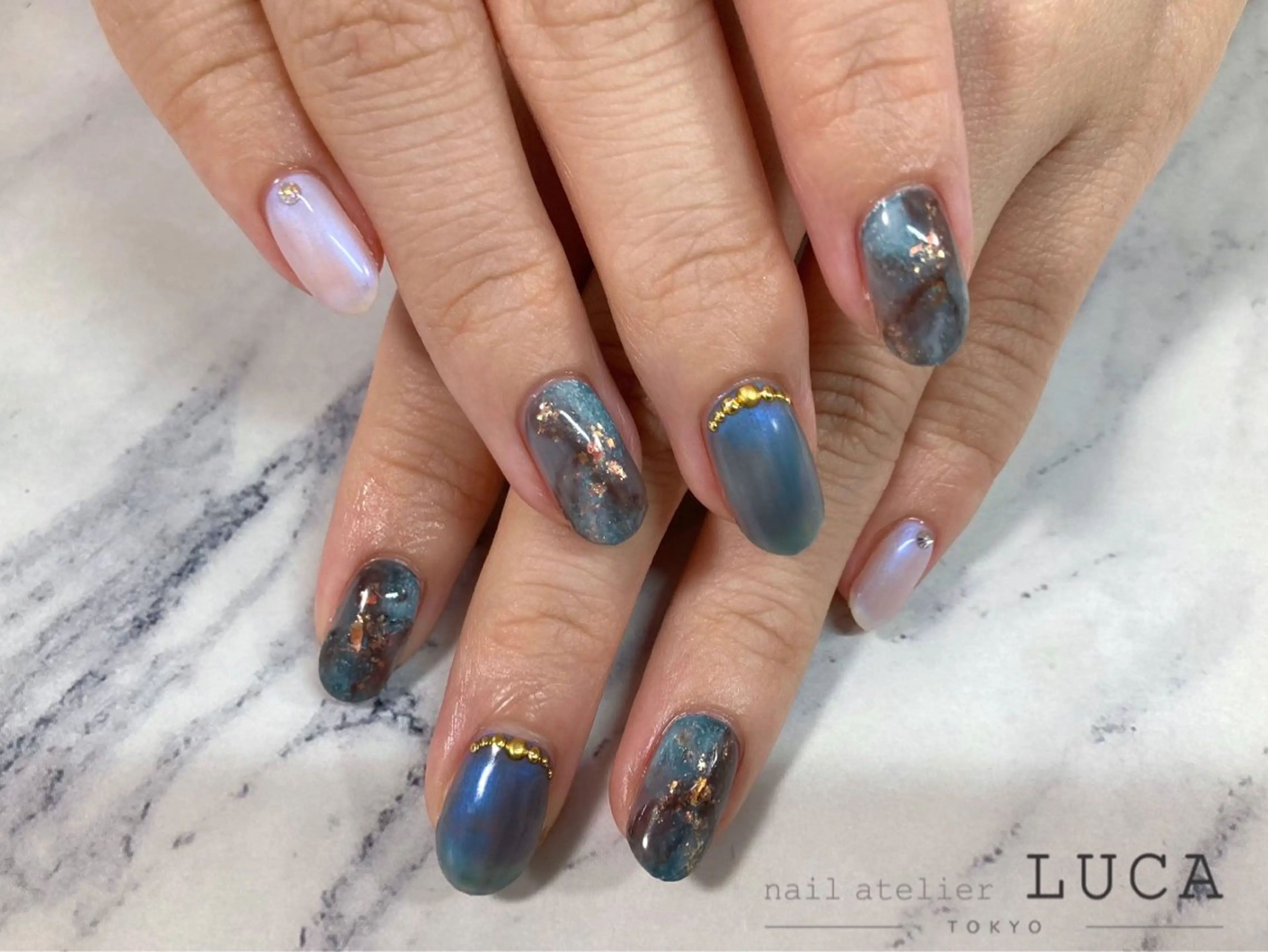 ネイル フレンチネイル ジェルネイル パラジェル ネイルアトリエルカ 米原のネイルデザイン