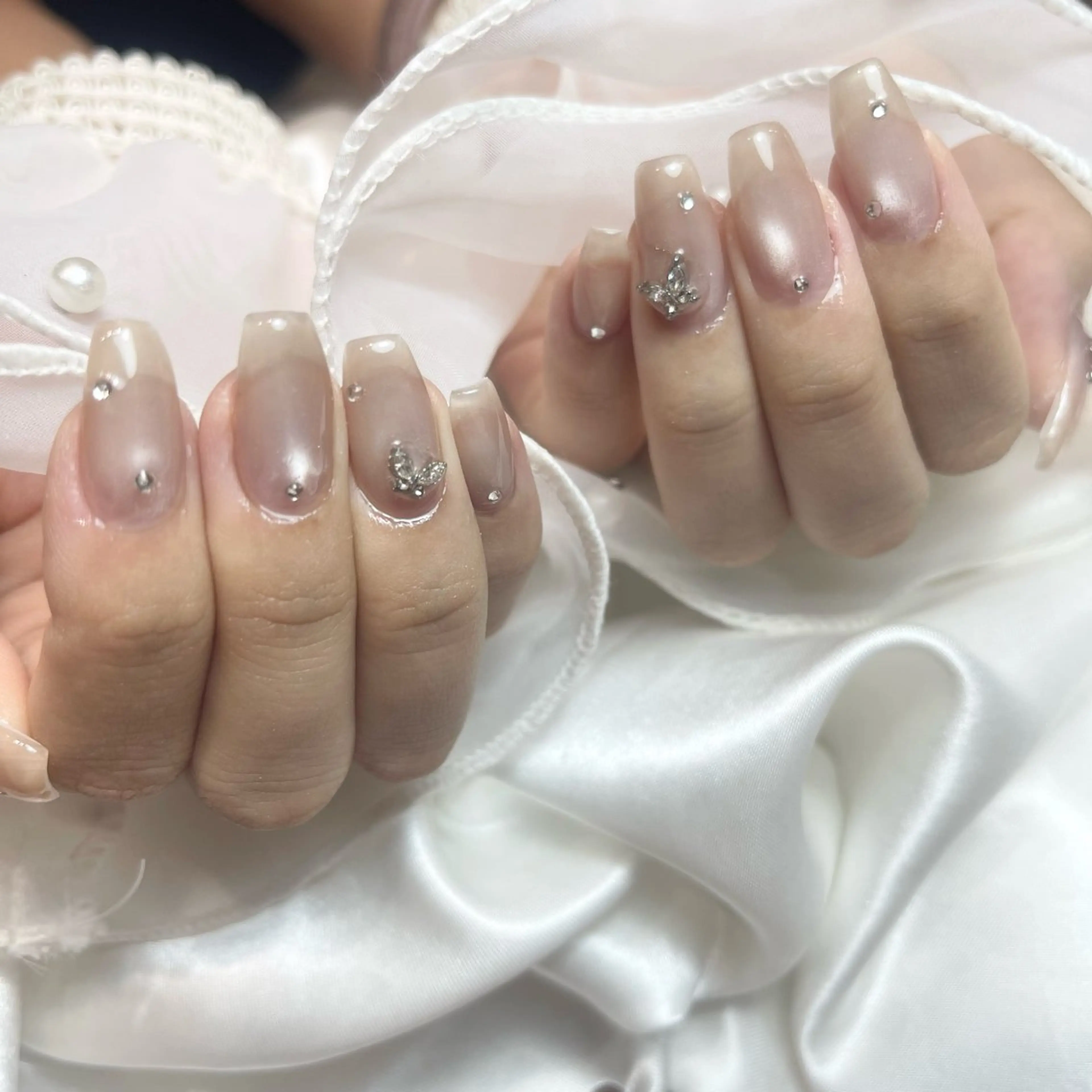 ネイル ジェルネイル ハードジェル マグネットネイル ハンドネイル salon de Tiara 碧のネイルデザイン