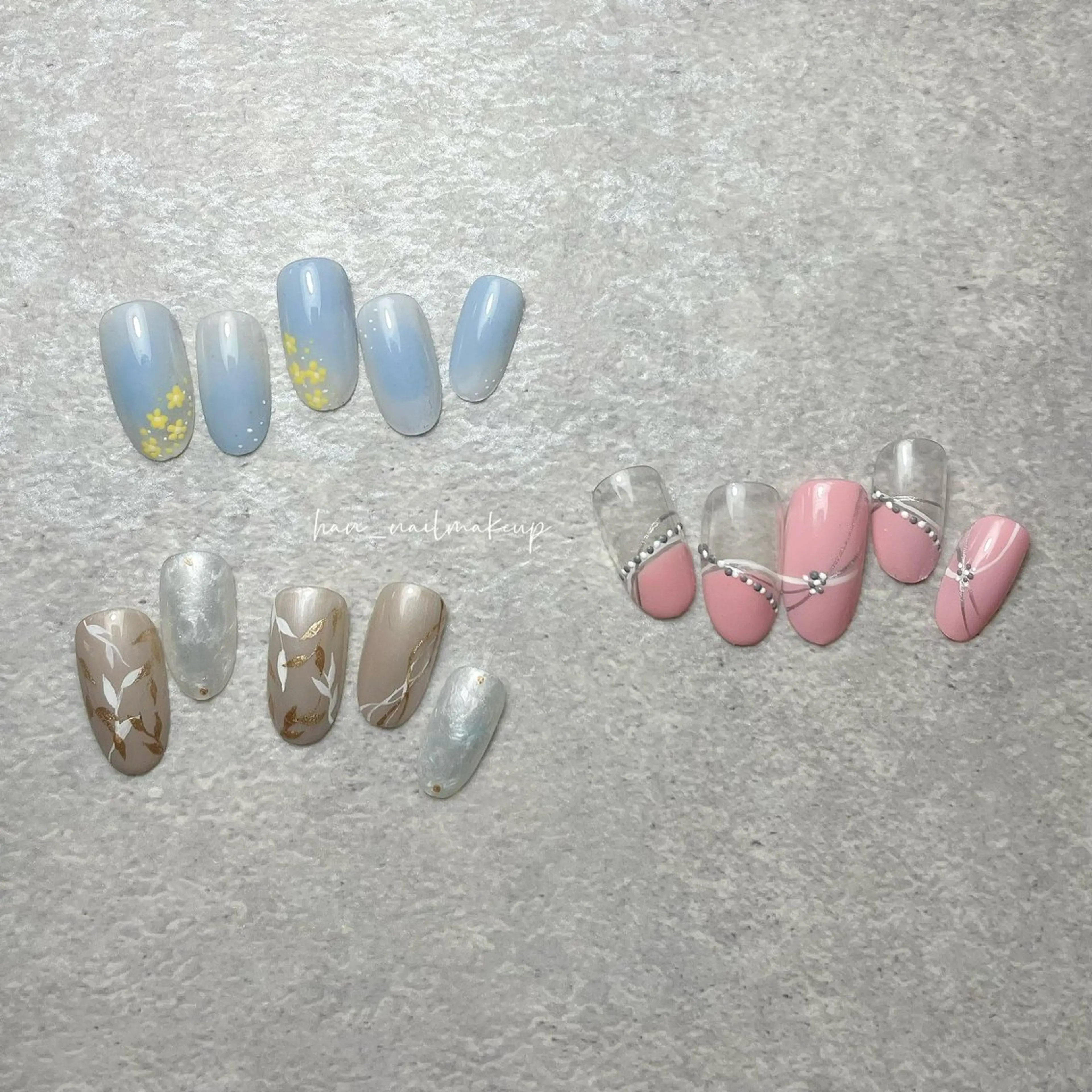 ネイル アートネイル シンプルネイル ハンドネイル Han Nail 【y&m】のネイルデザイン