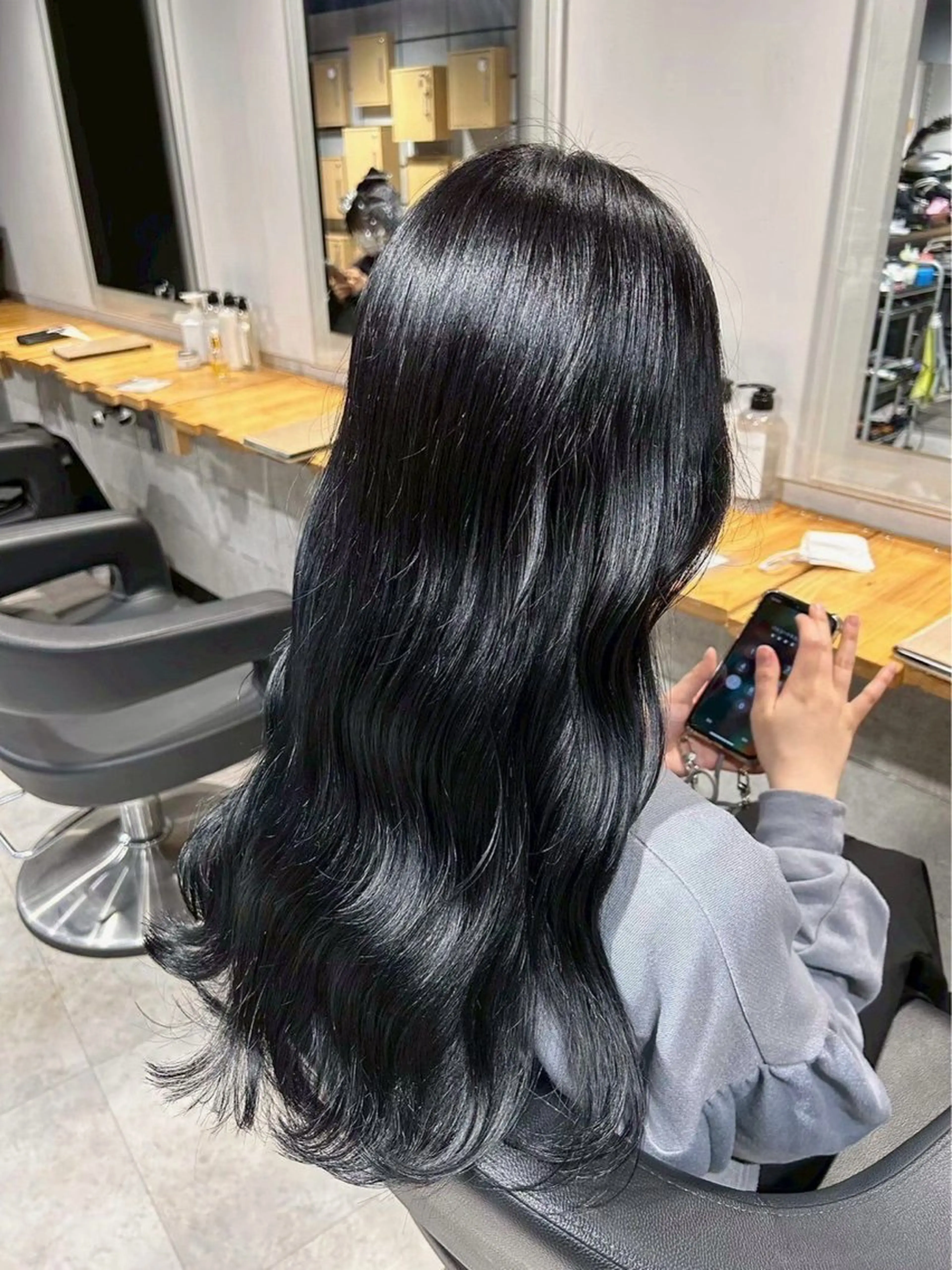 ロング カラー ヘアアレンジ カット ヘアカラー 🫧艶カラー🫧 /白髪染め/横浜のヘアスタイル