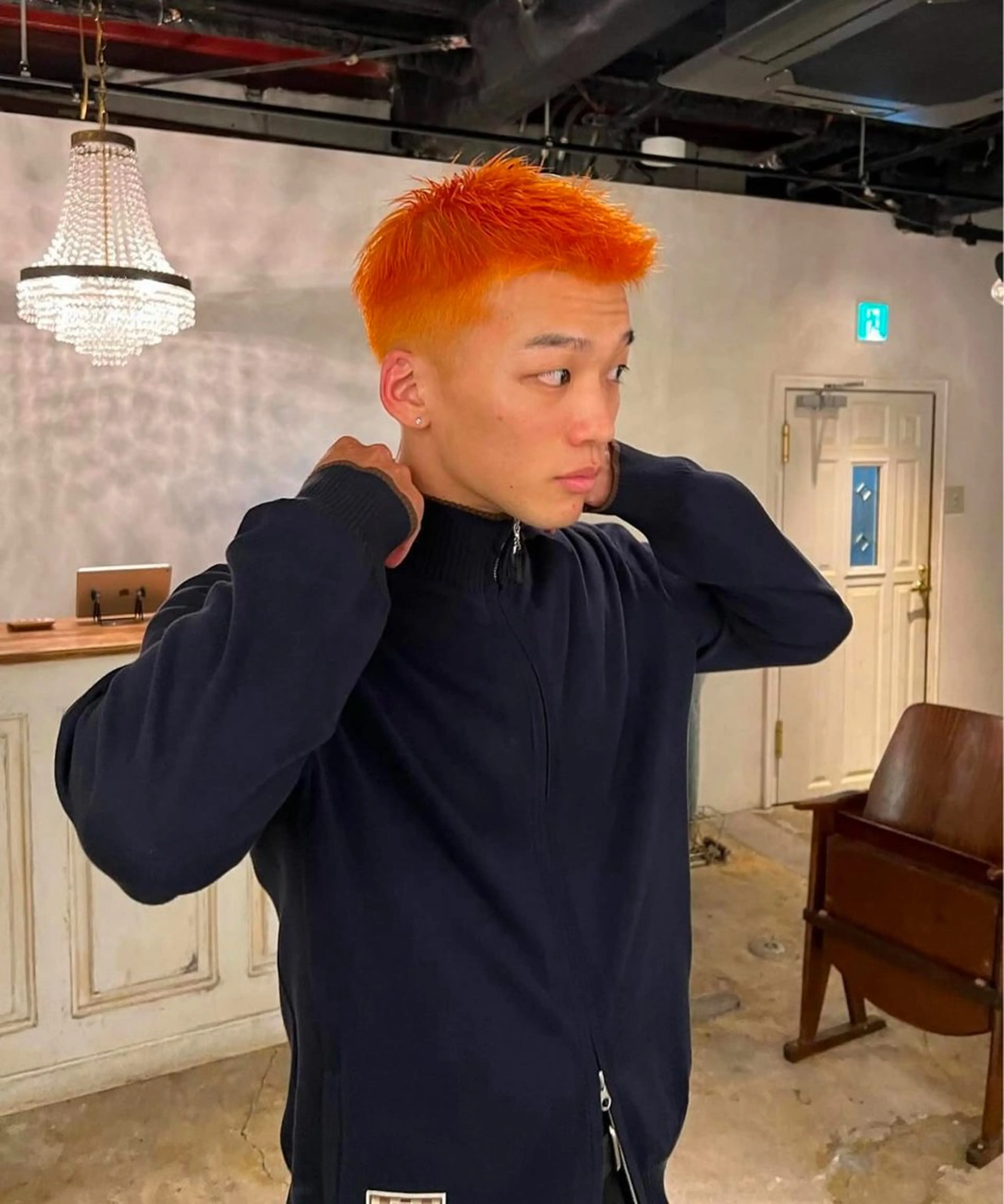 ショート メンズ メンズブリーチ カット ヘアカラー さくらい まりこのヘアスタイル