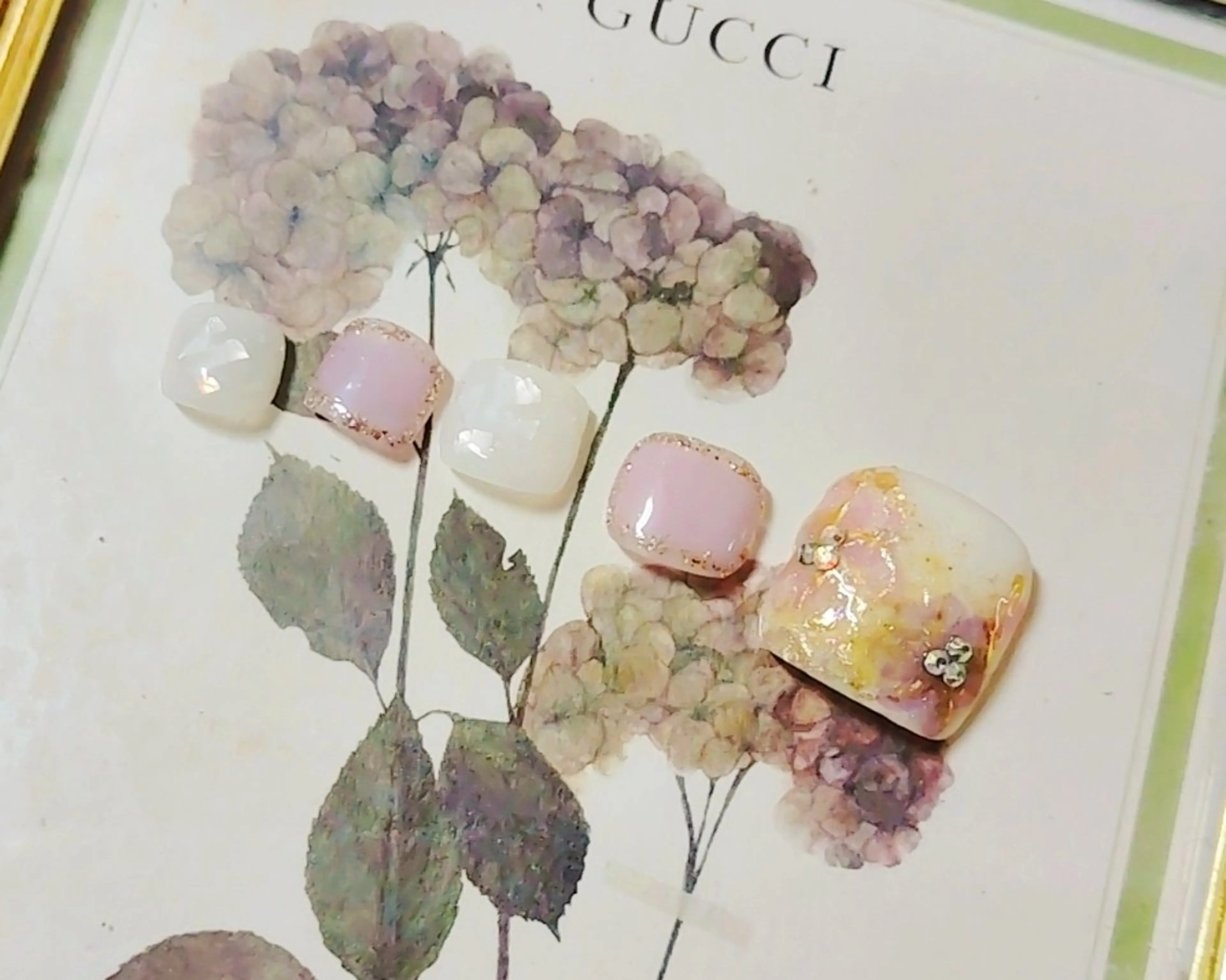 ネイル フラワーネイル フットネイル Jewel SecretBaseのネイルデザイン