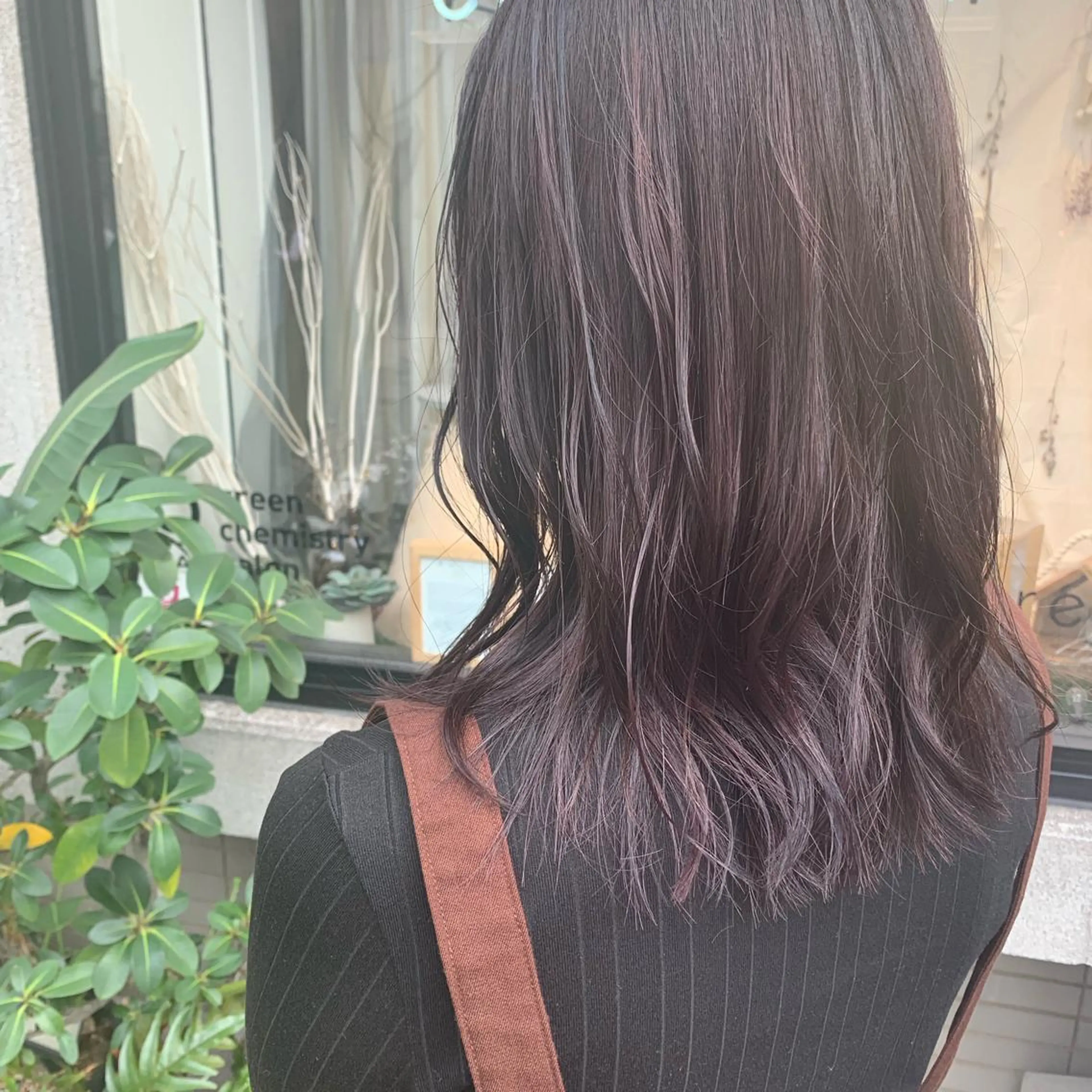 セミロング カット ヘアカラー トリートメント 艶髪color💎髪 質改善ストレート大吉のヘアスタイル