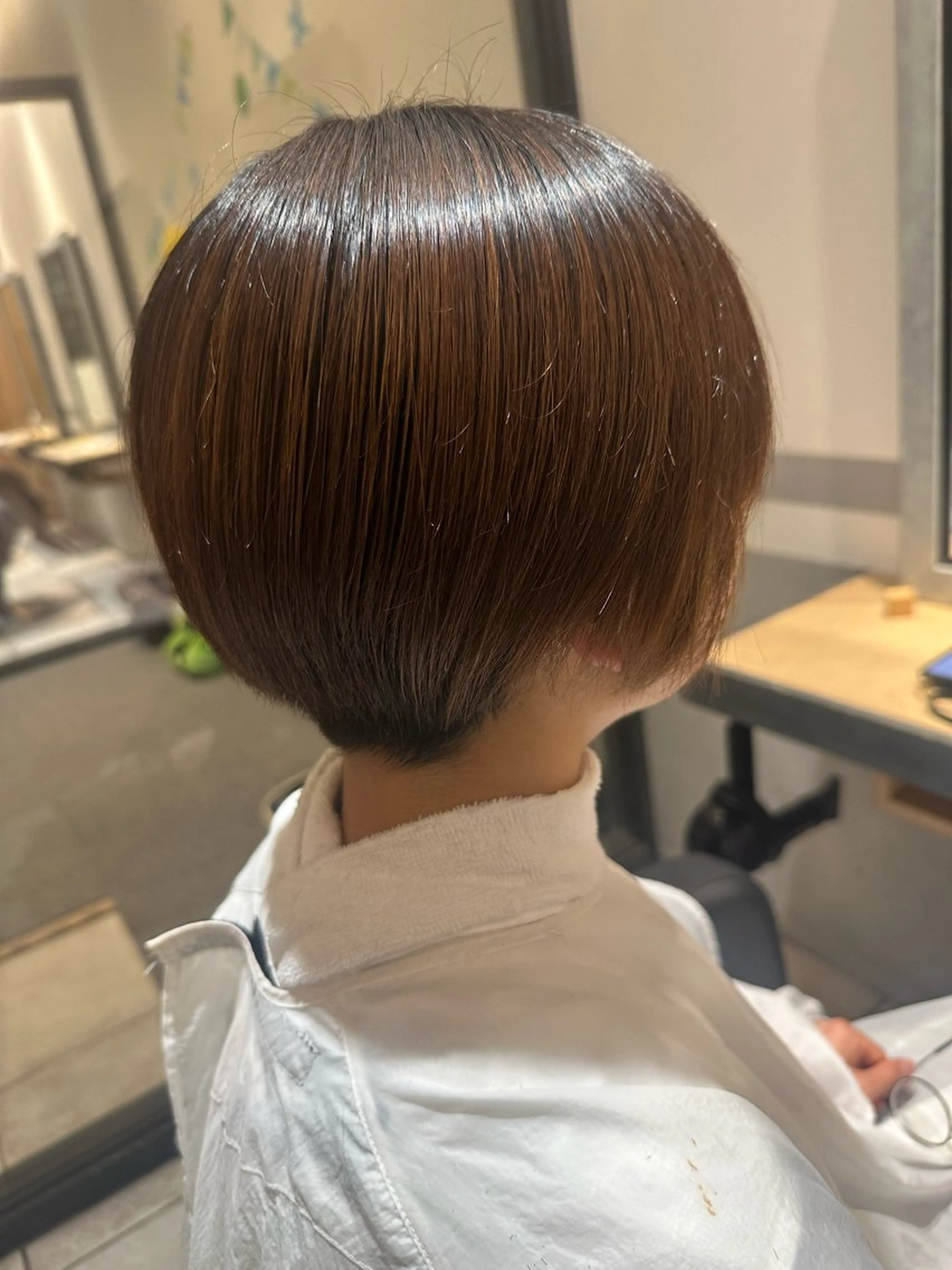 ショート ショートヘア フクイ ミユのヘアスタイル