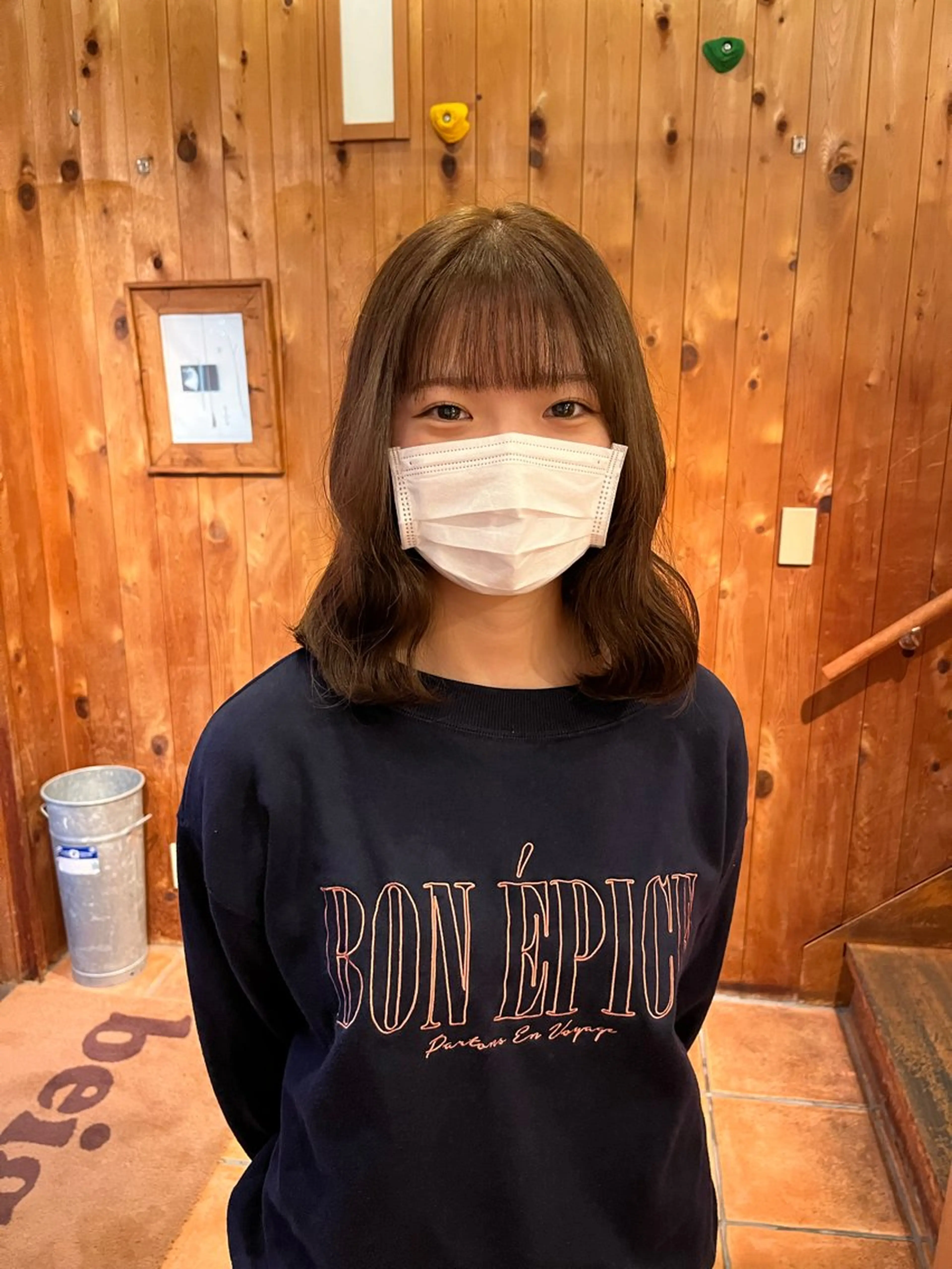 ミディアム カラー 藤田 ゆりなのヘアスタイル