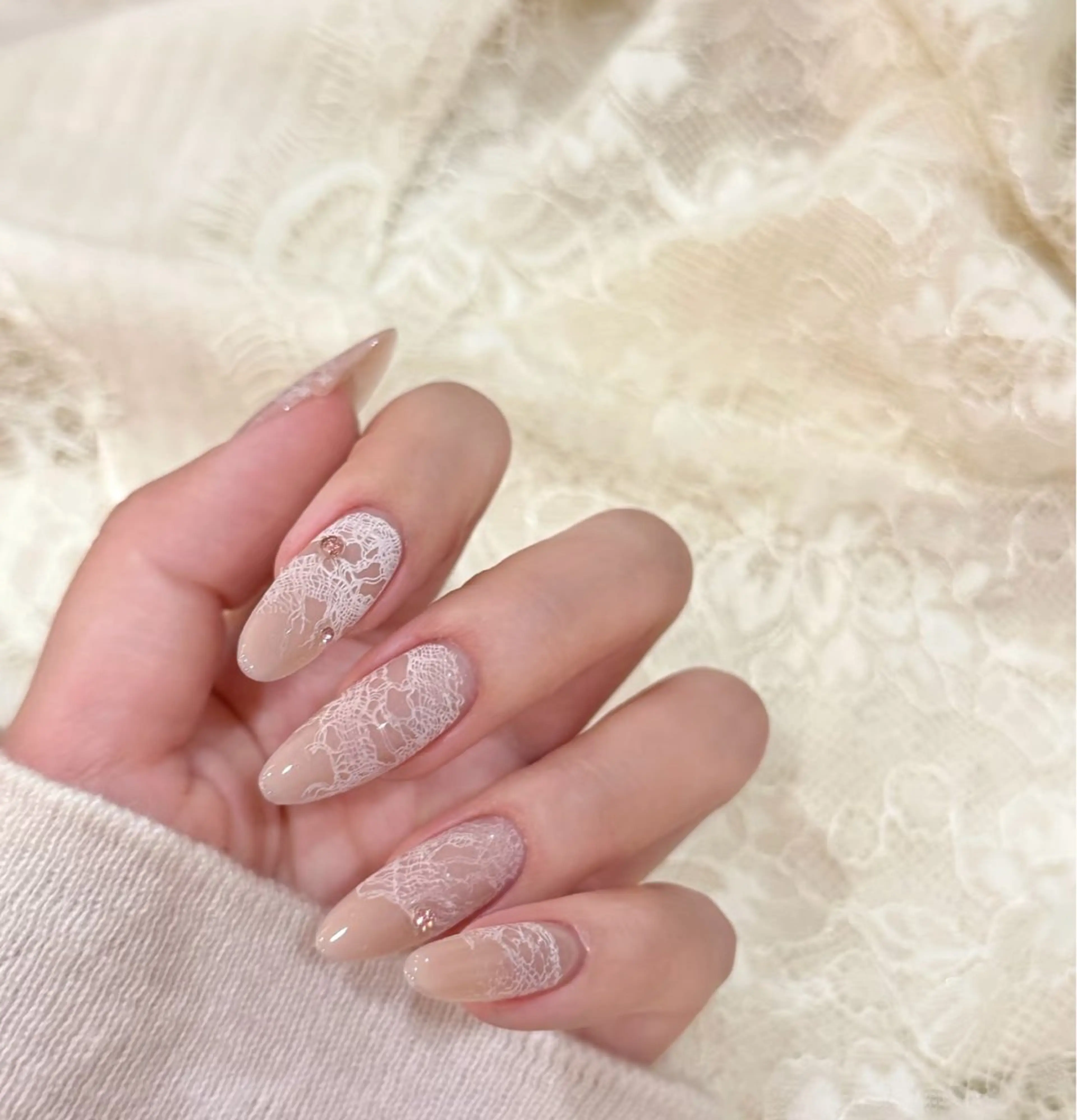 ネイル アートネイル オーロラネイル チークネイル フレンチネイル ガラスフレンチ ハンドネイル 🎀🎀YooLi Nail Salonのネイルデザイン