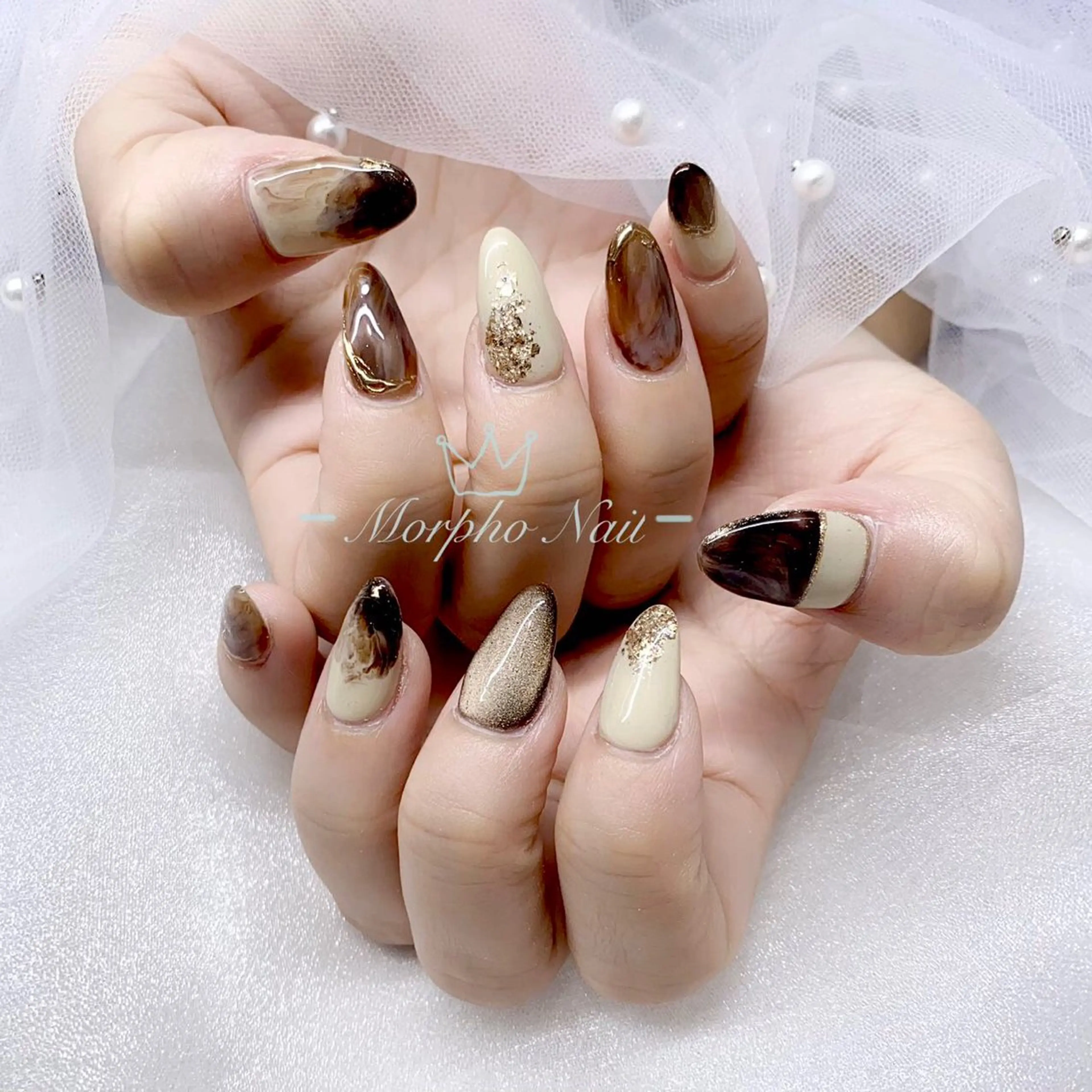 ネイル ハンドネイル Morpho nailのネイルデザイン