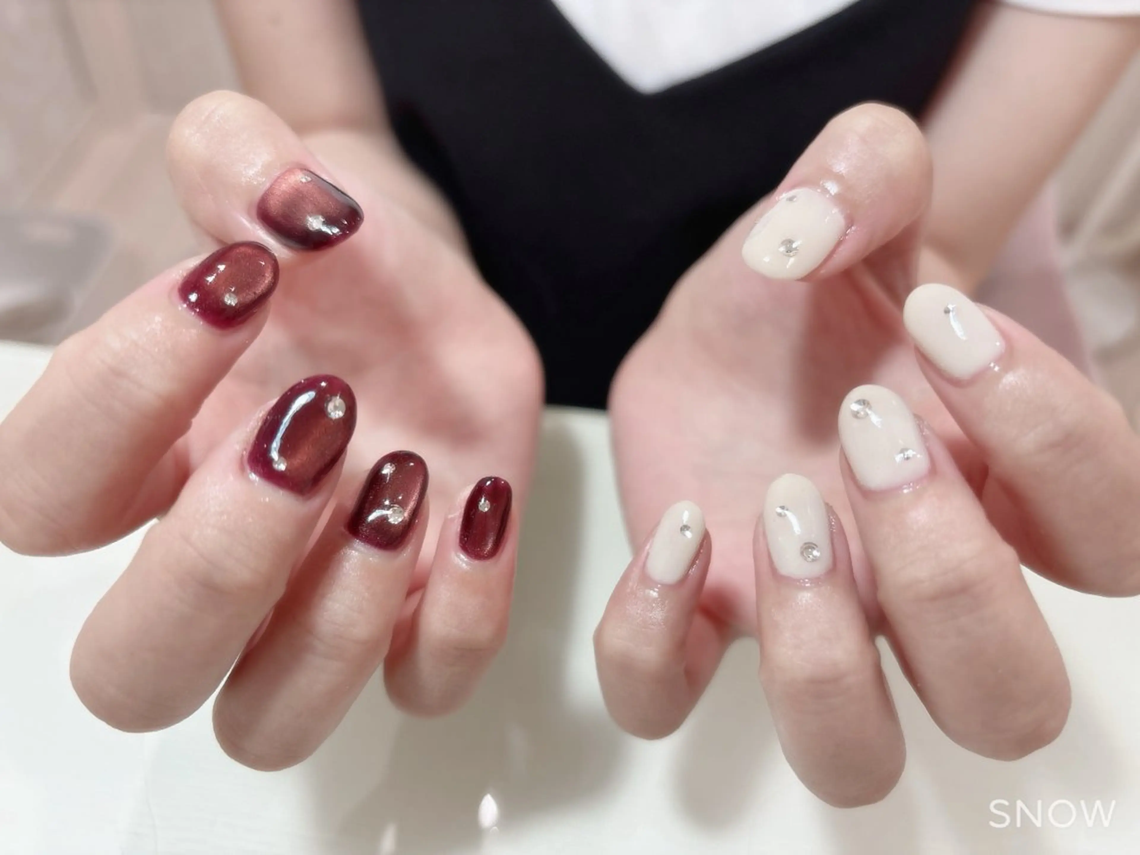 ネイル マグネットネイル nails bunnyのネイルデザイン