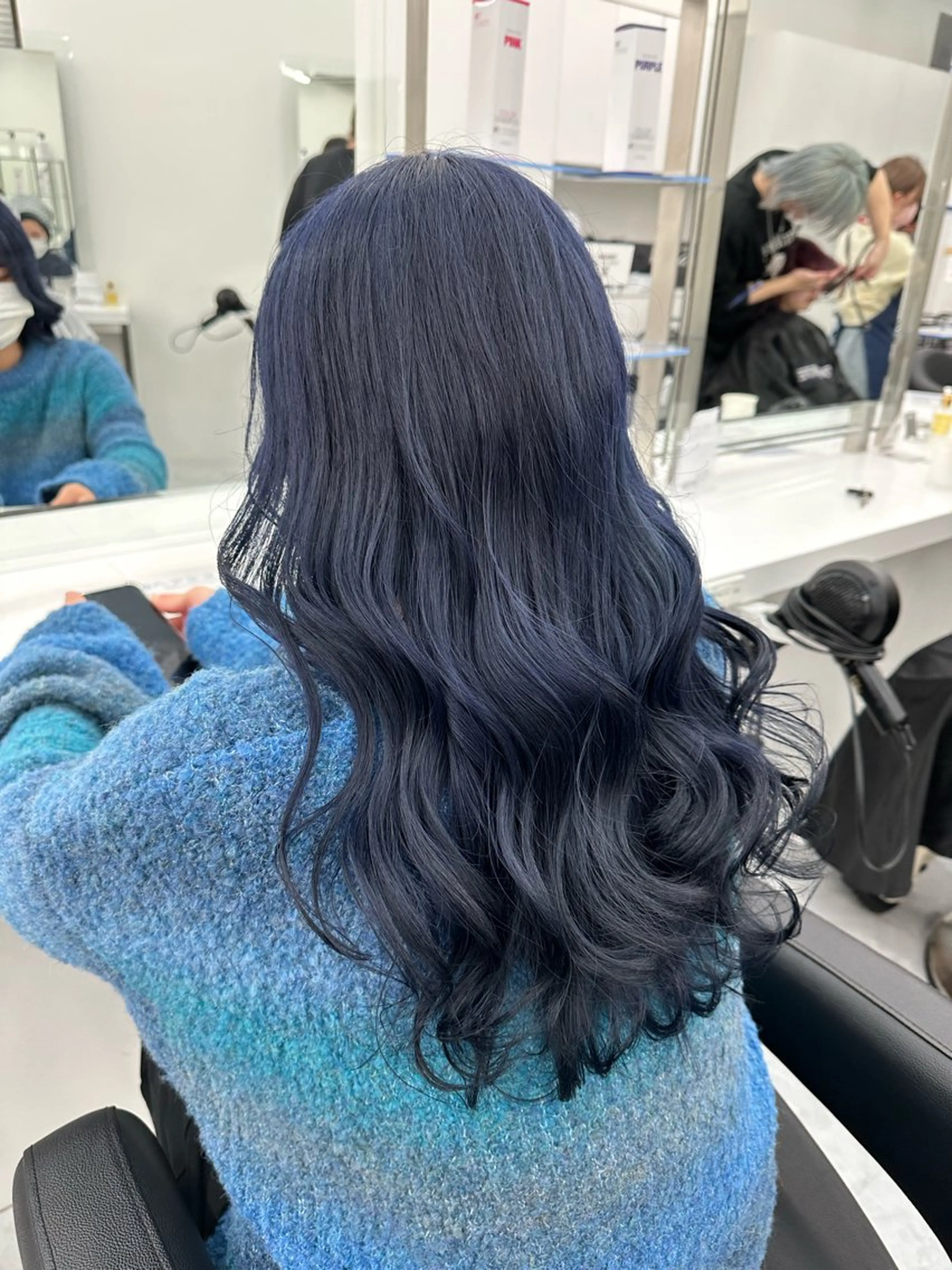 ロング カラー ケアブリーチ 韓国レイヤーKYONのヘアスタイル