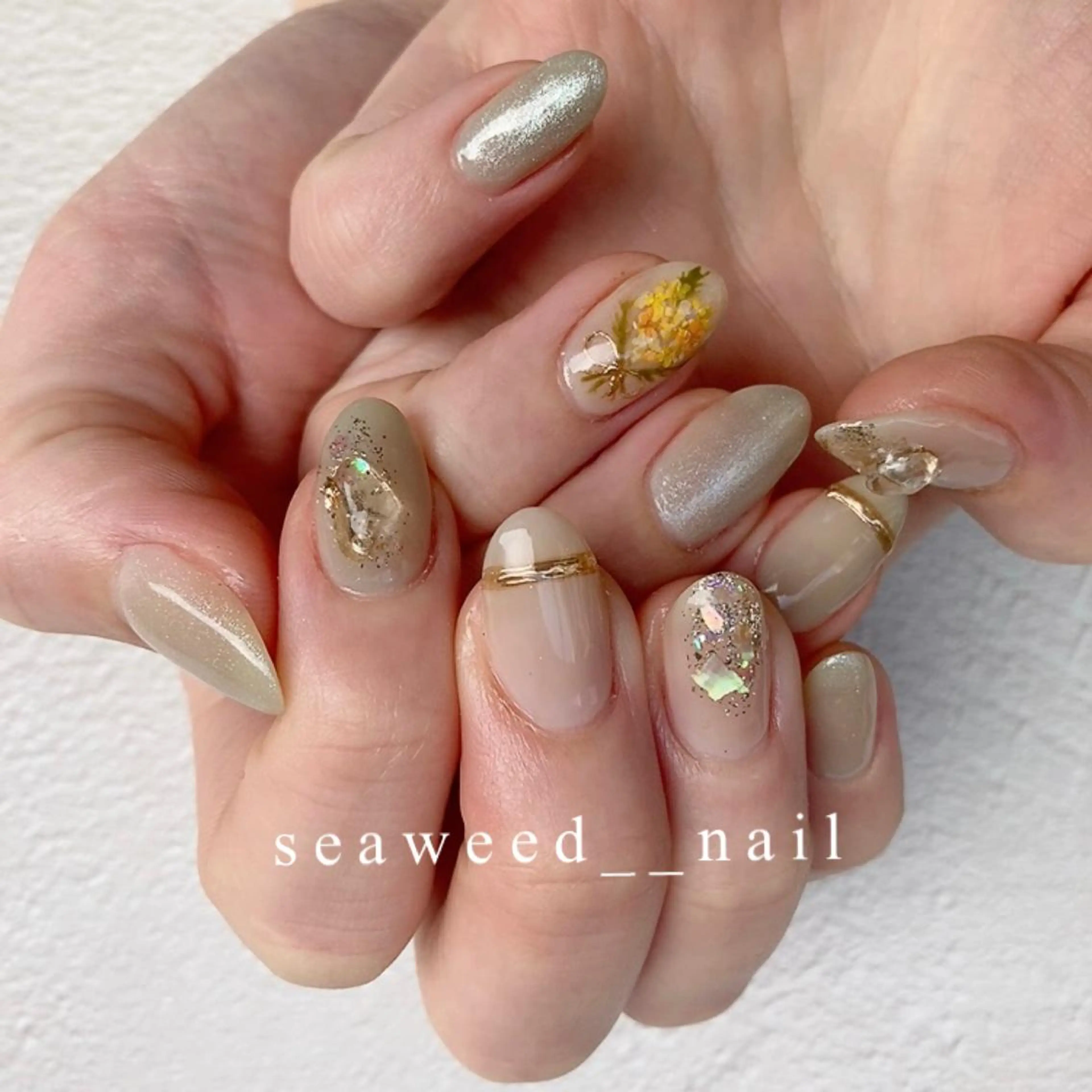 ネイル ハンドネイル seaweed nailのネイルデザイン