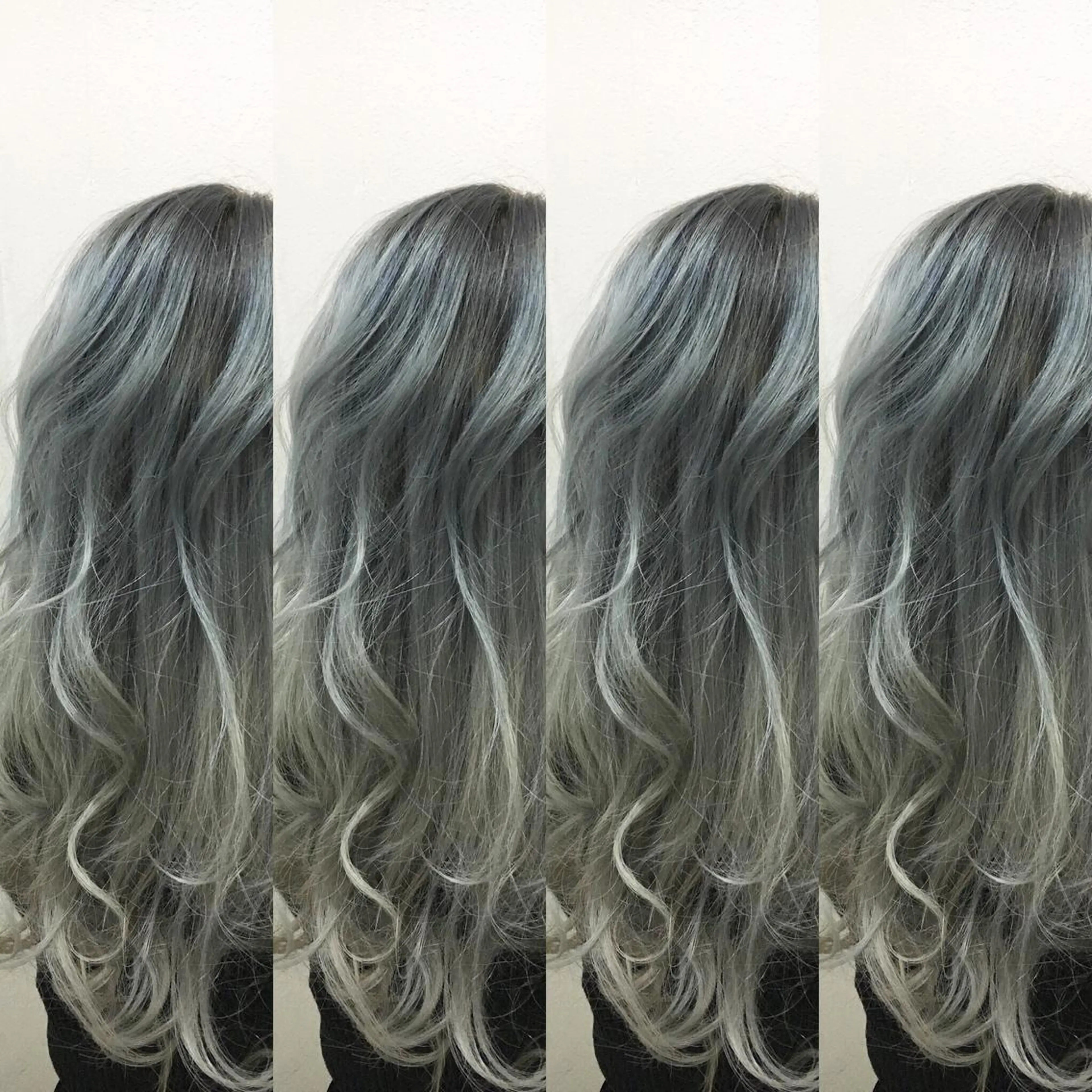 セミロング カラー グレージュ JIL BLAN 京都のヘアスタイル