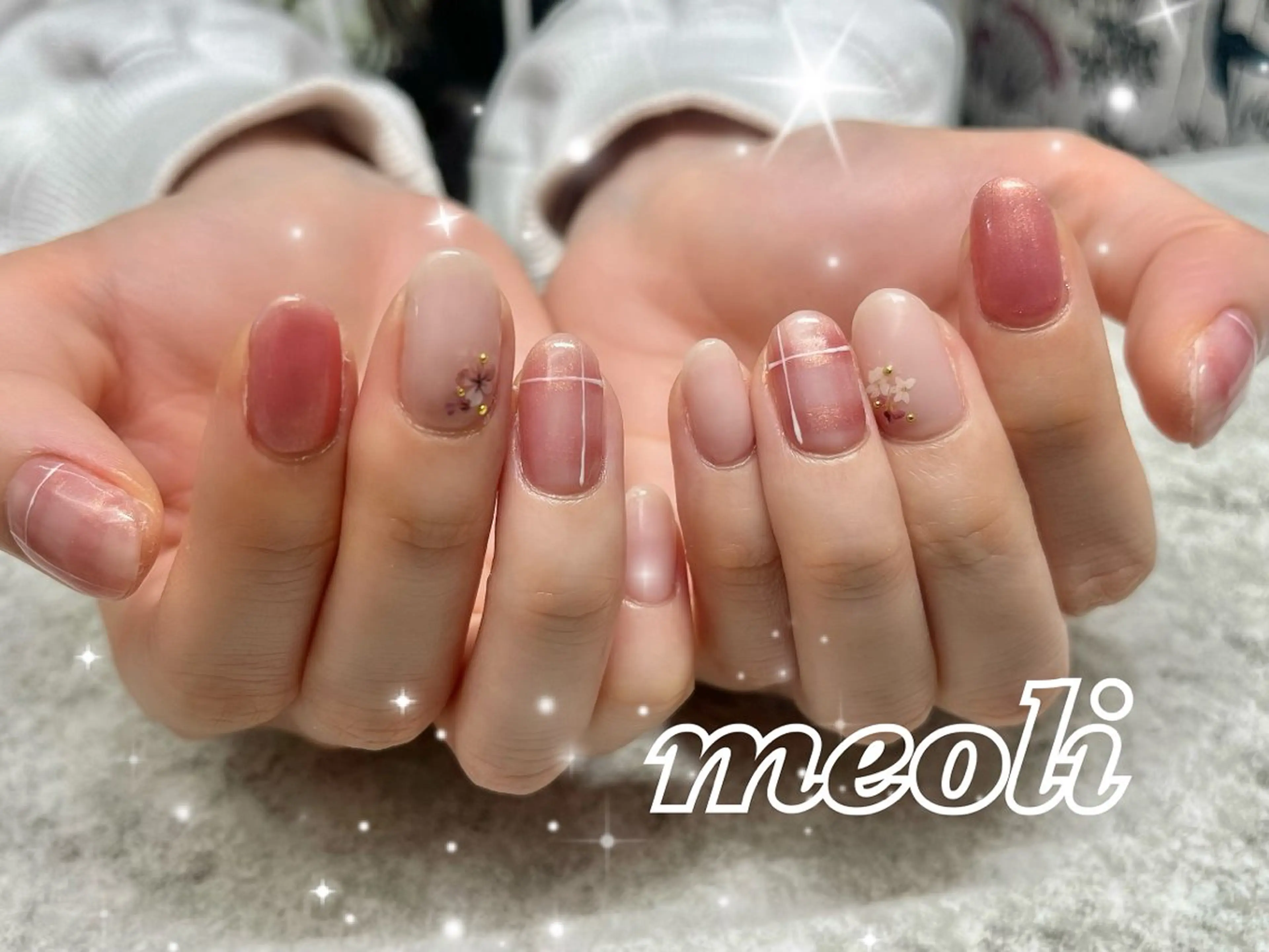 ネイル オフィスネイル nail salon meoli アヤのネイルデザイン