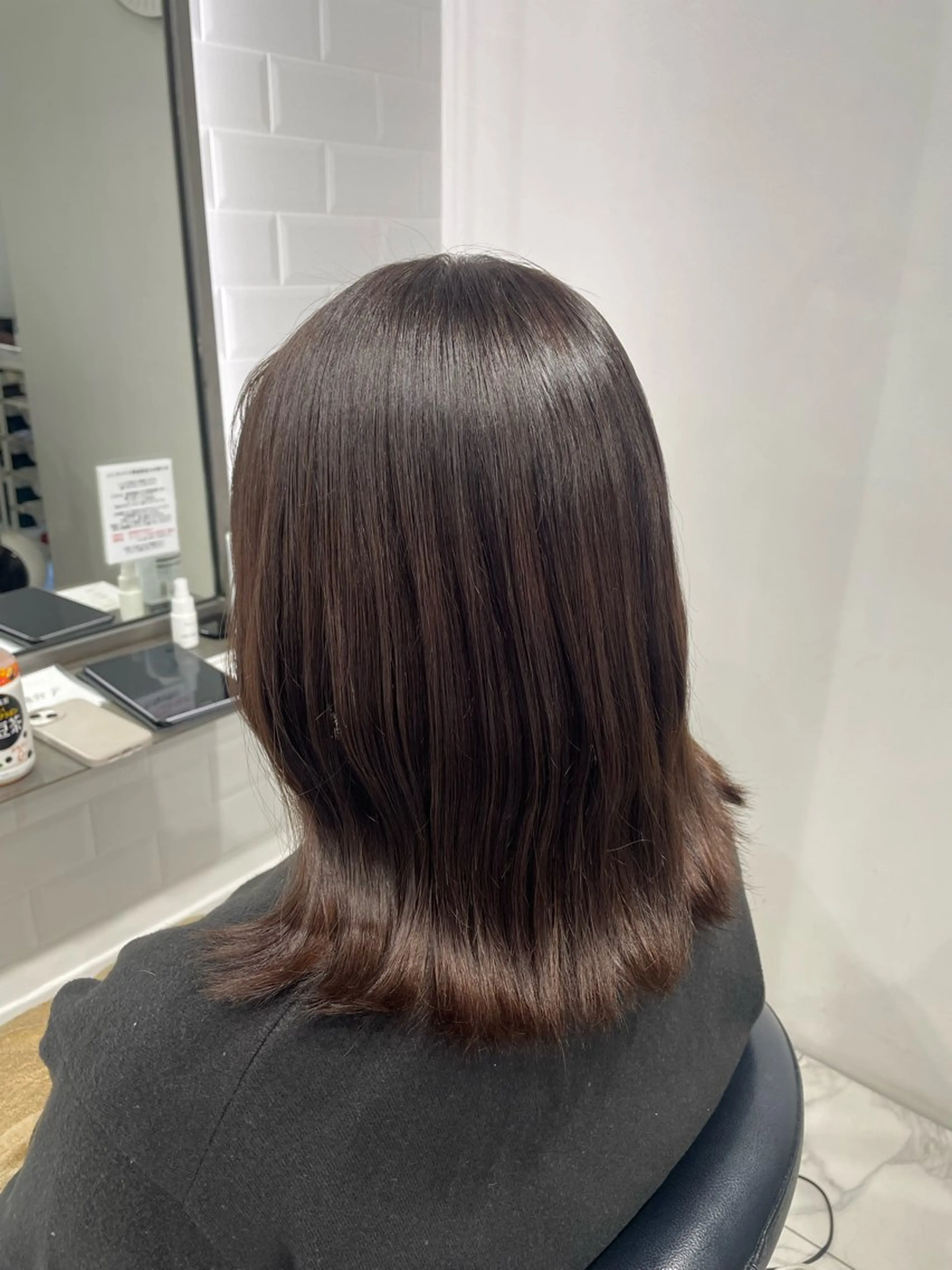 ミディアム カット ヘアカラー トリートメント 🫧stailist 🫧Aoiのヘアスタイル