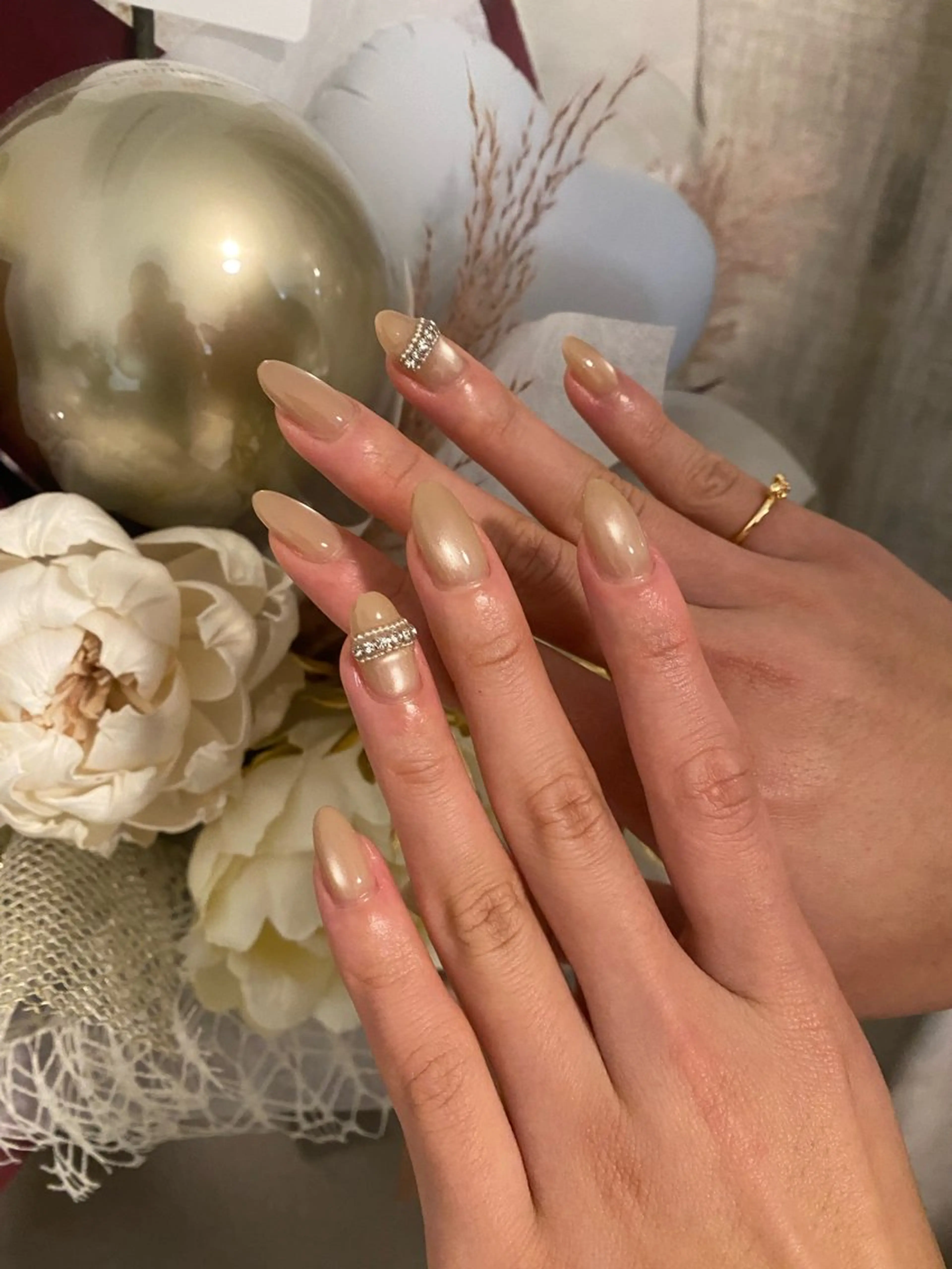 【ジェルネイルオフなし】12月限定価格マグネットネイル💎 ¥7700→¥5500の写真