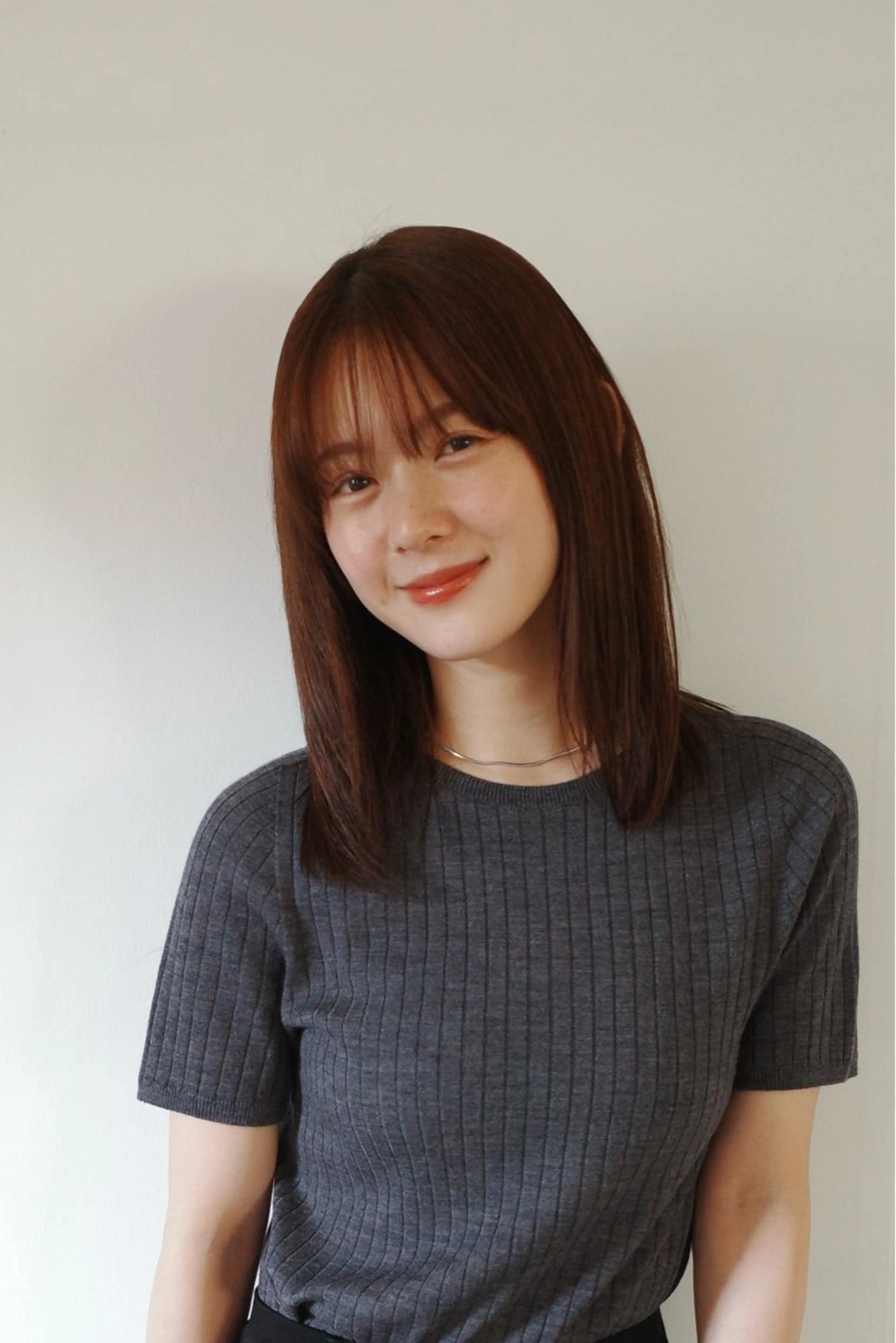 セミロング cieca所属・美髪矯正/表参道 大原龍のヘアスタイル