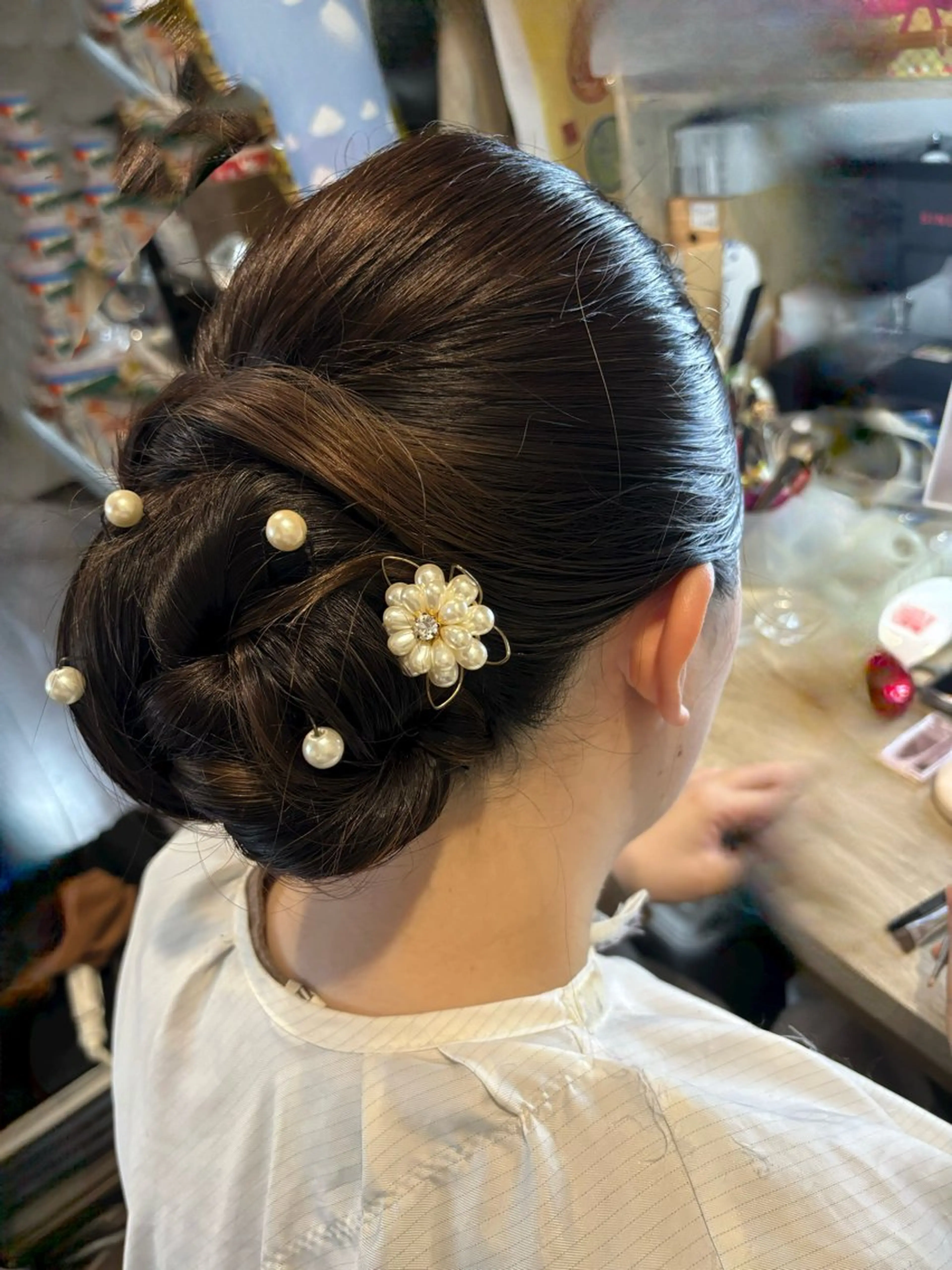 ヘアアレンジ 着物ヘア ブロッサム所属・ヘアメイク・着付特化 はやしの眉毛・アイブロウイメージ