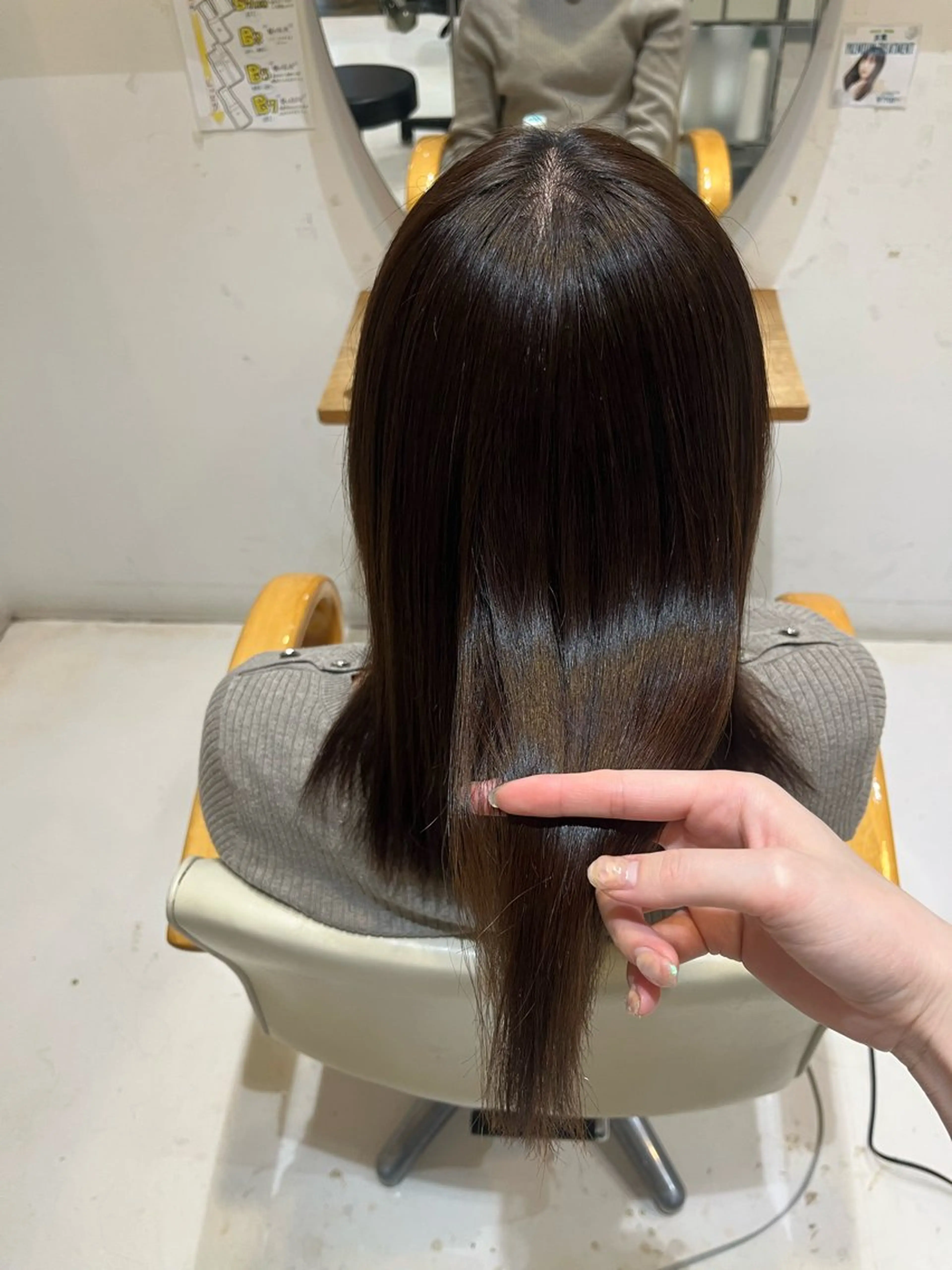 ロング 縮毛矯正 トリートメント 野村 なりあのヘアスタイル