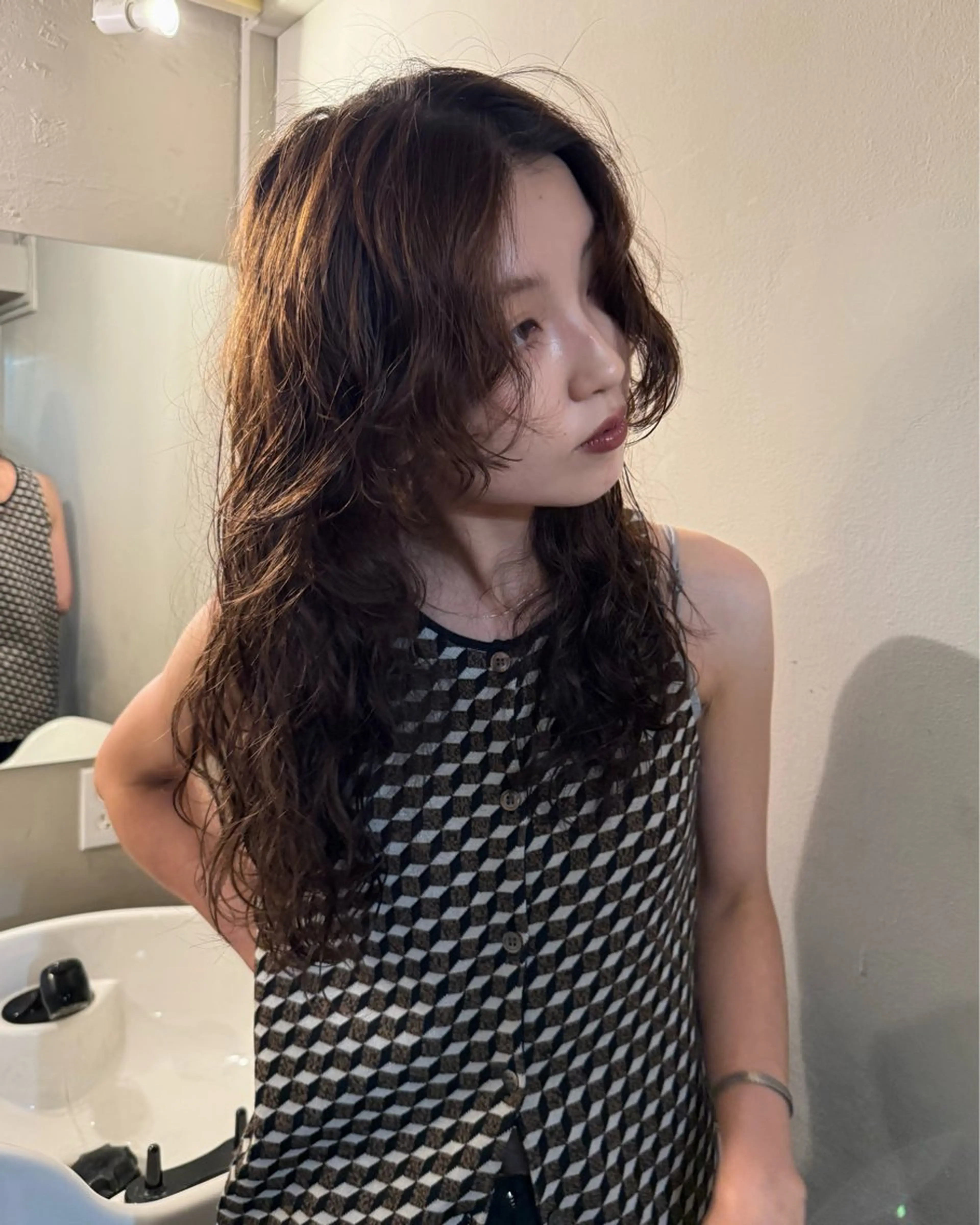 ロング パーマ ロング カット パーマ トリートメント 原宿/パーマ 🧺ユウマのヘアスタイル