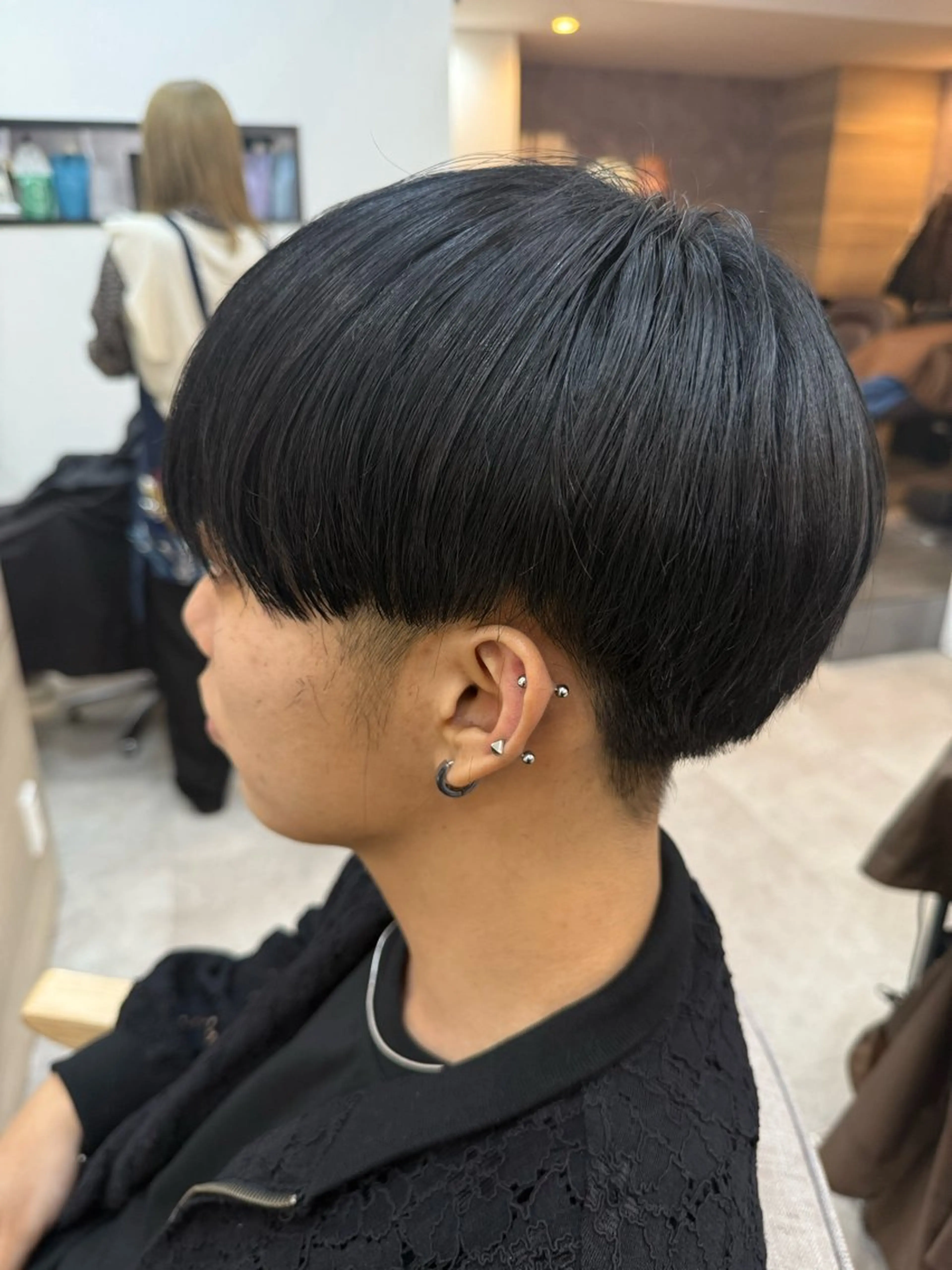 ショート カラー パーマ ショートヘア 🌼おとは🌻 Lovis 熊谷のヘアスタイル