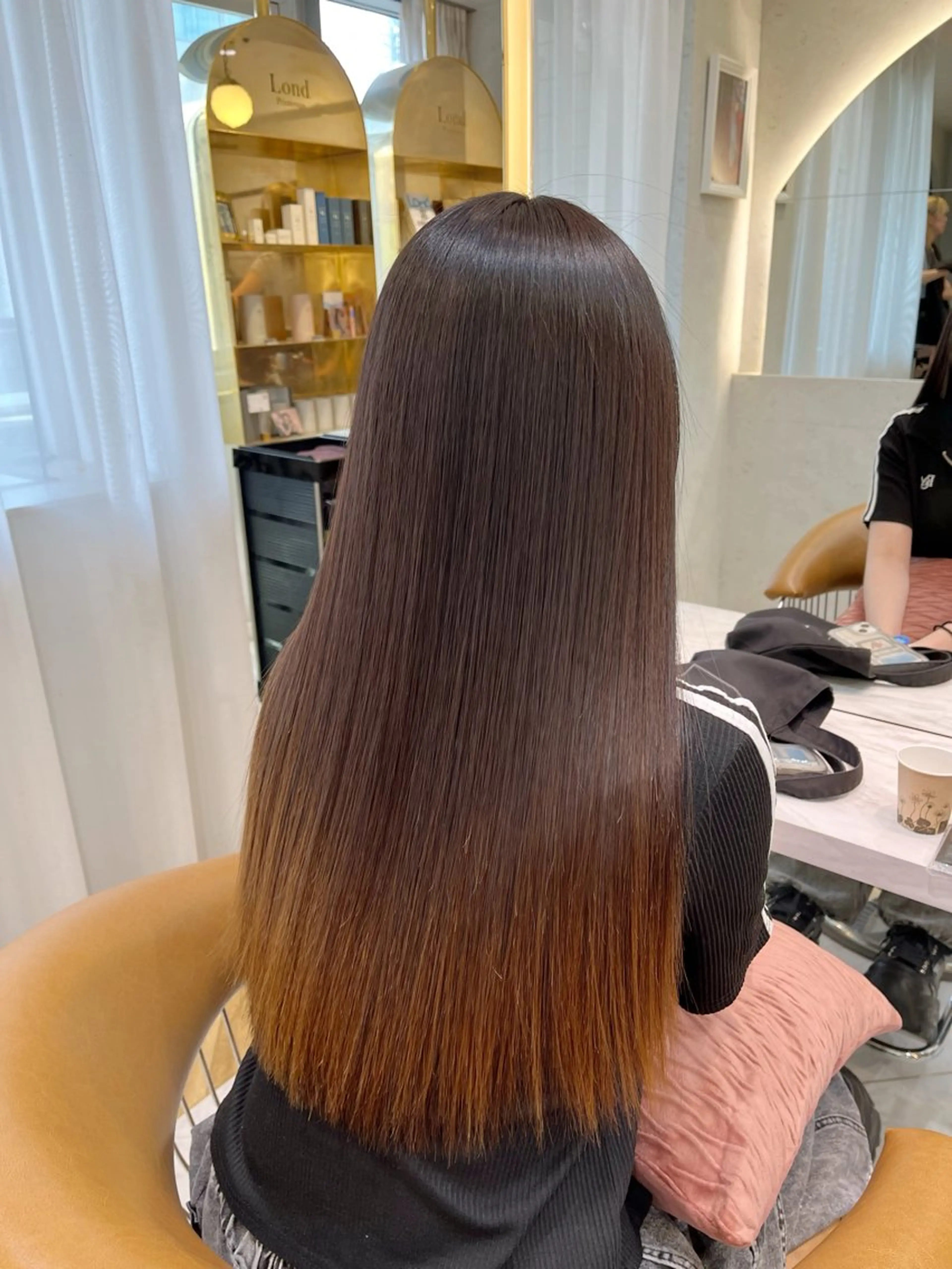 ロング カット 縮毛矯正 トリートメント レイヤー/髪質改善/ 美髪矯正/手塚凌のヘアスタイル