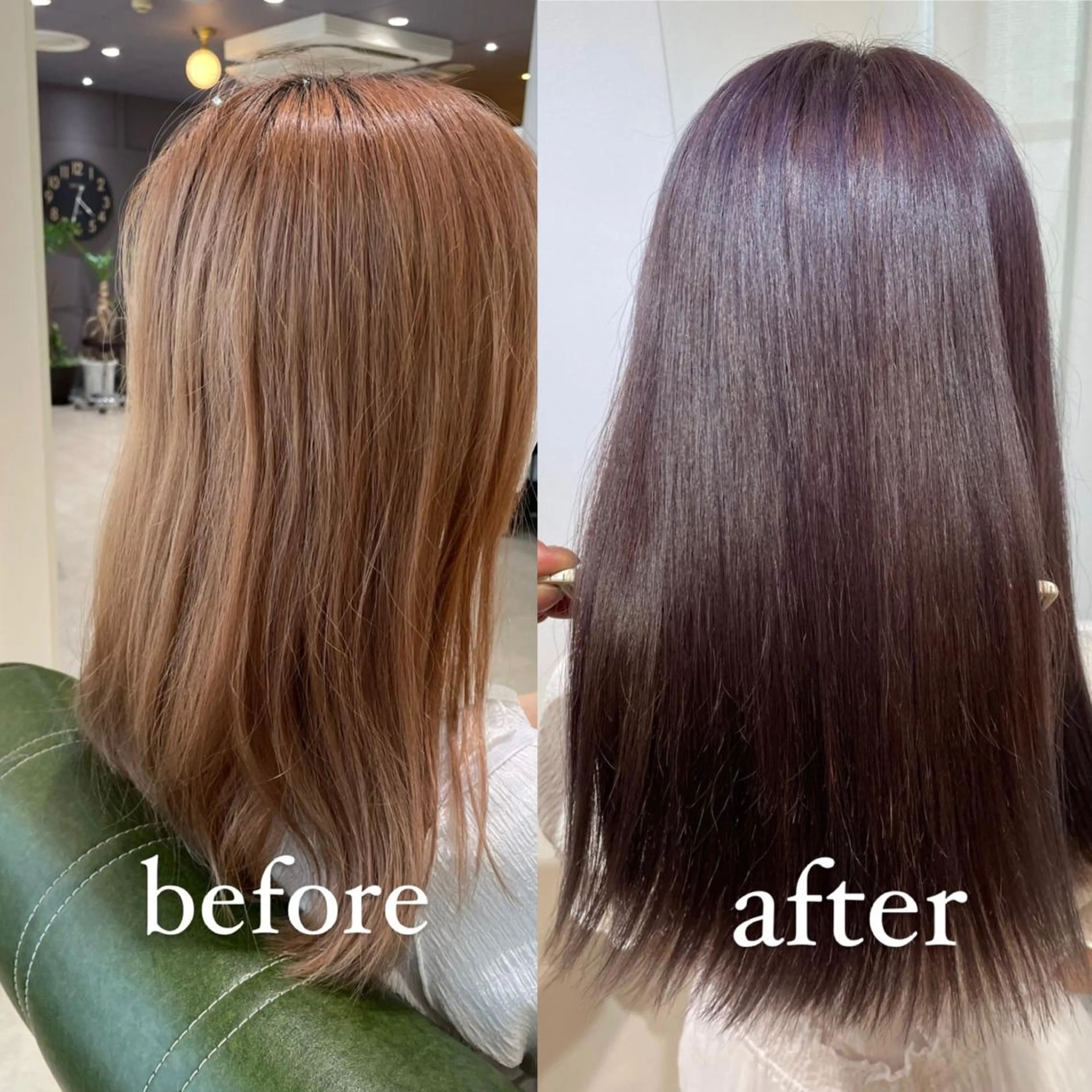 ミディアム カラー アクアカラー 髪質改善 トリートメント 過去一の柔髪ヘア 🌿IVYjoureのヘアスタイル