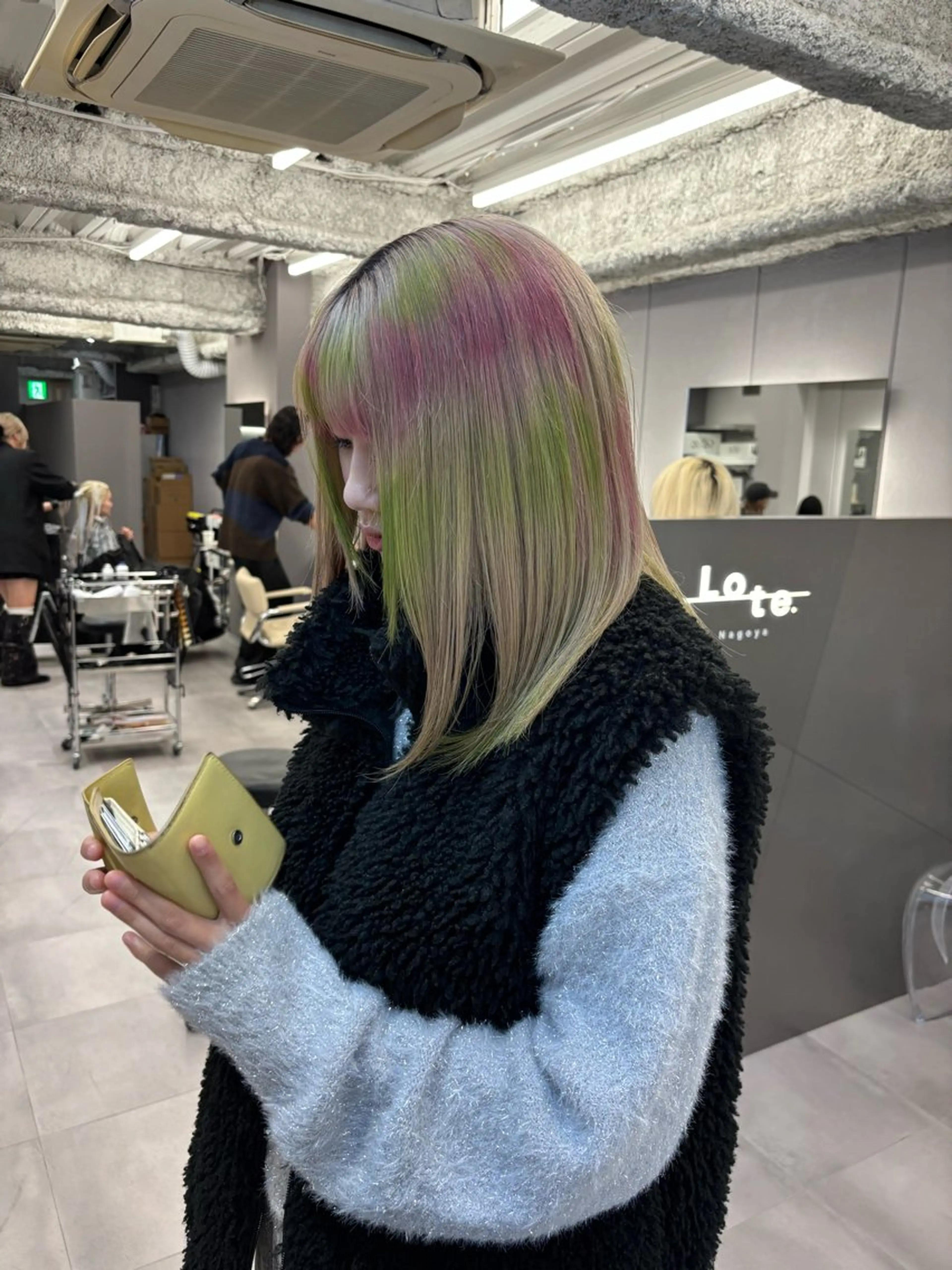 ミディアム カラー ヘアカラー 名古屋/デザイン/ ブリーチ/松井亮磨のヘアスタイル