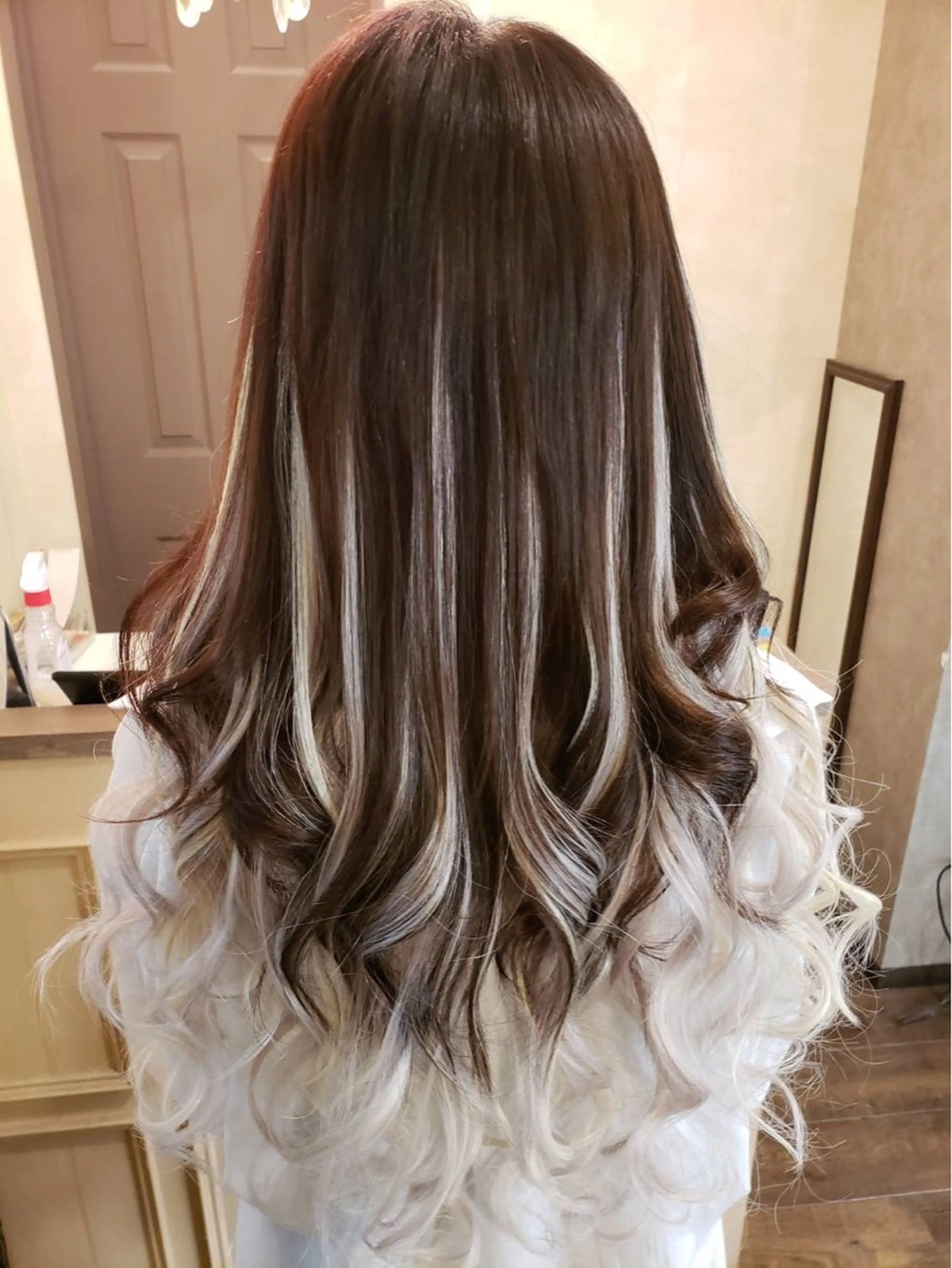 ロング ヘアアレンジ シールエクステ エクステ カット エクステ MagicMush ✴︎シールエクステのヘアスタイル
