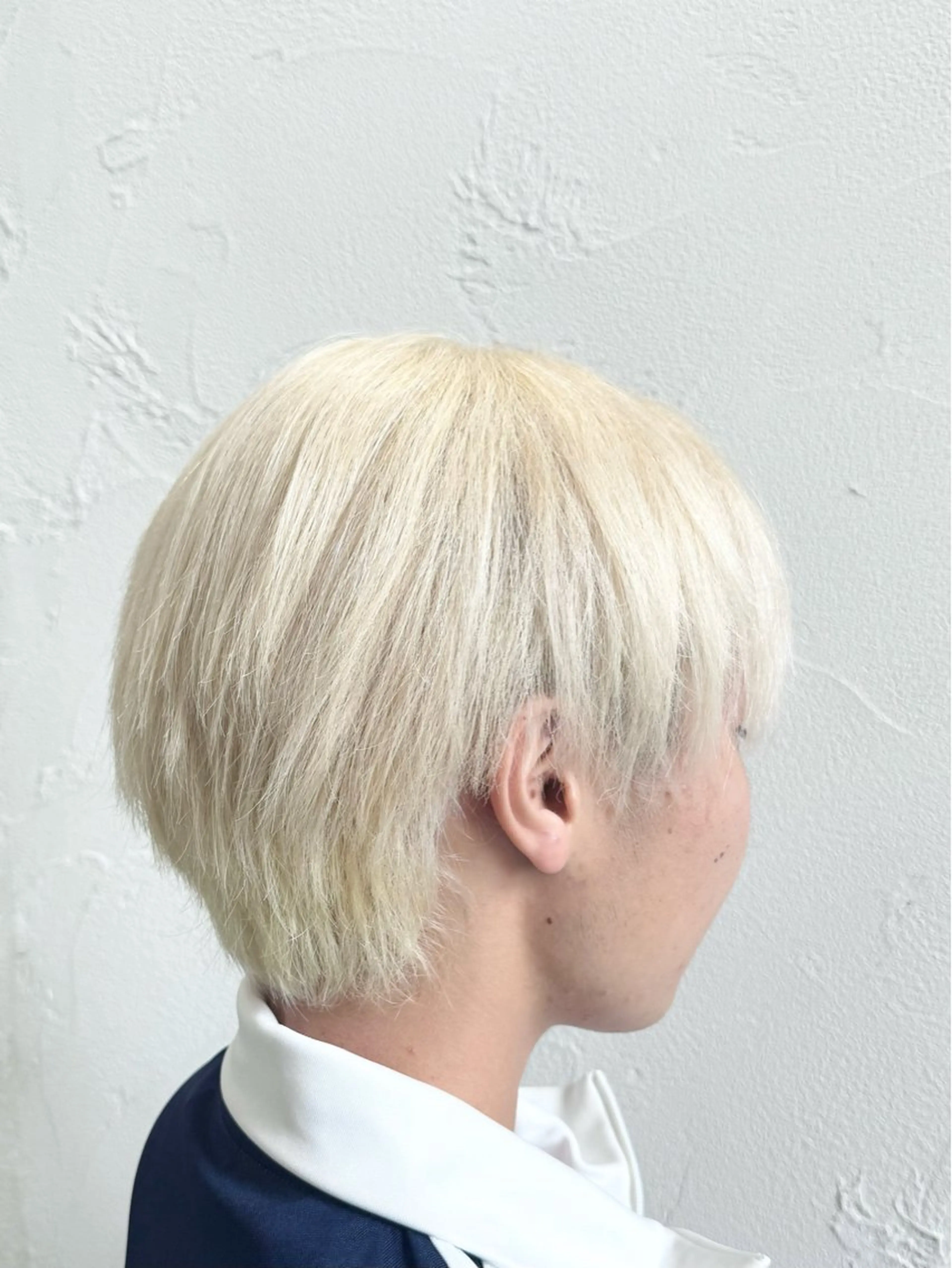 ショート カラー メンズ カット ヘアカラー ハイトーン特化 齋藤充呂のヘアスタイル