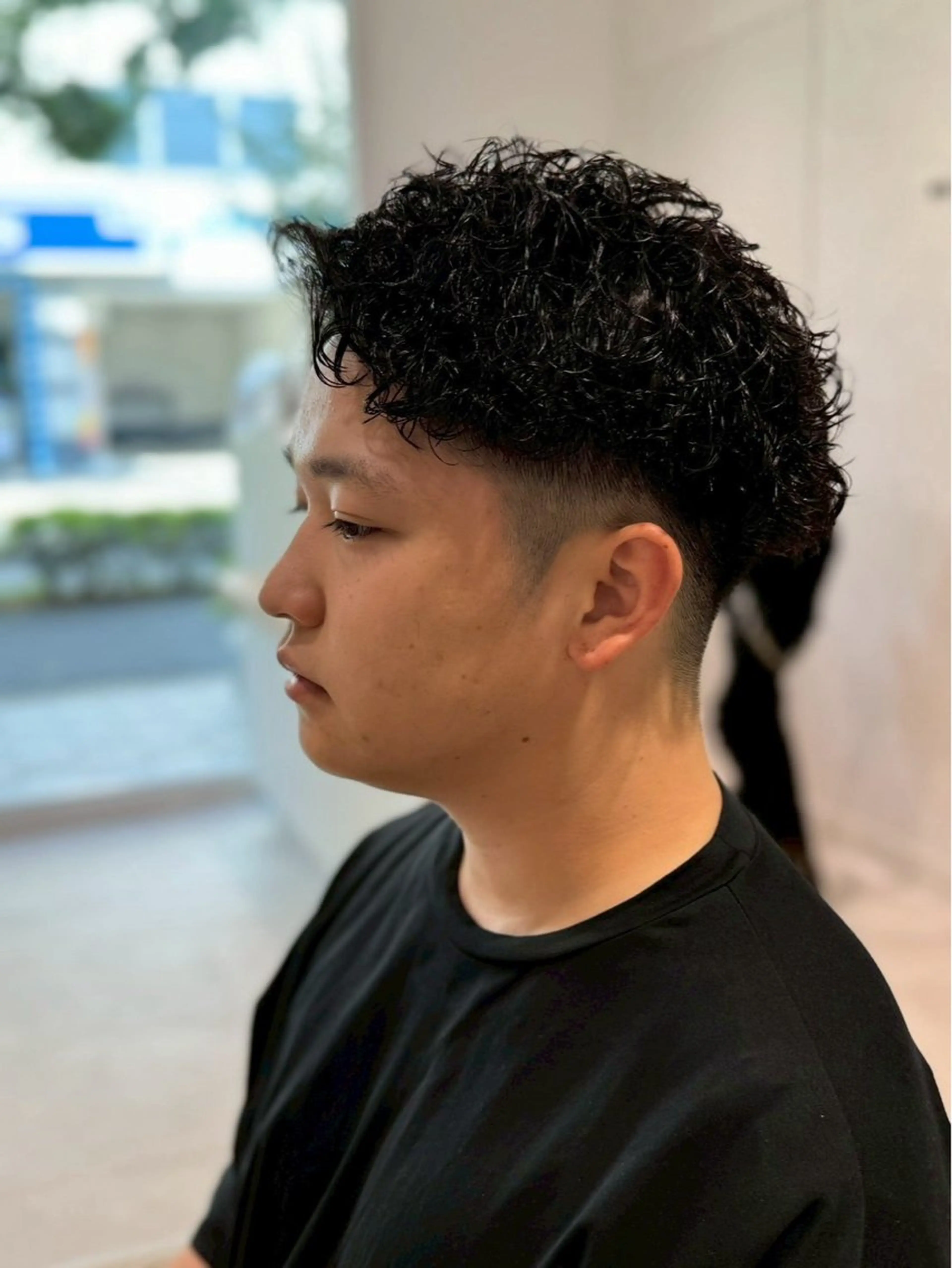 メンズ メンズパーマ 刈り上げ 萩野 秋華のヘアスタイル