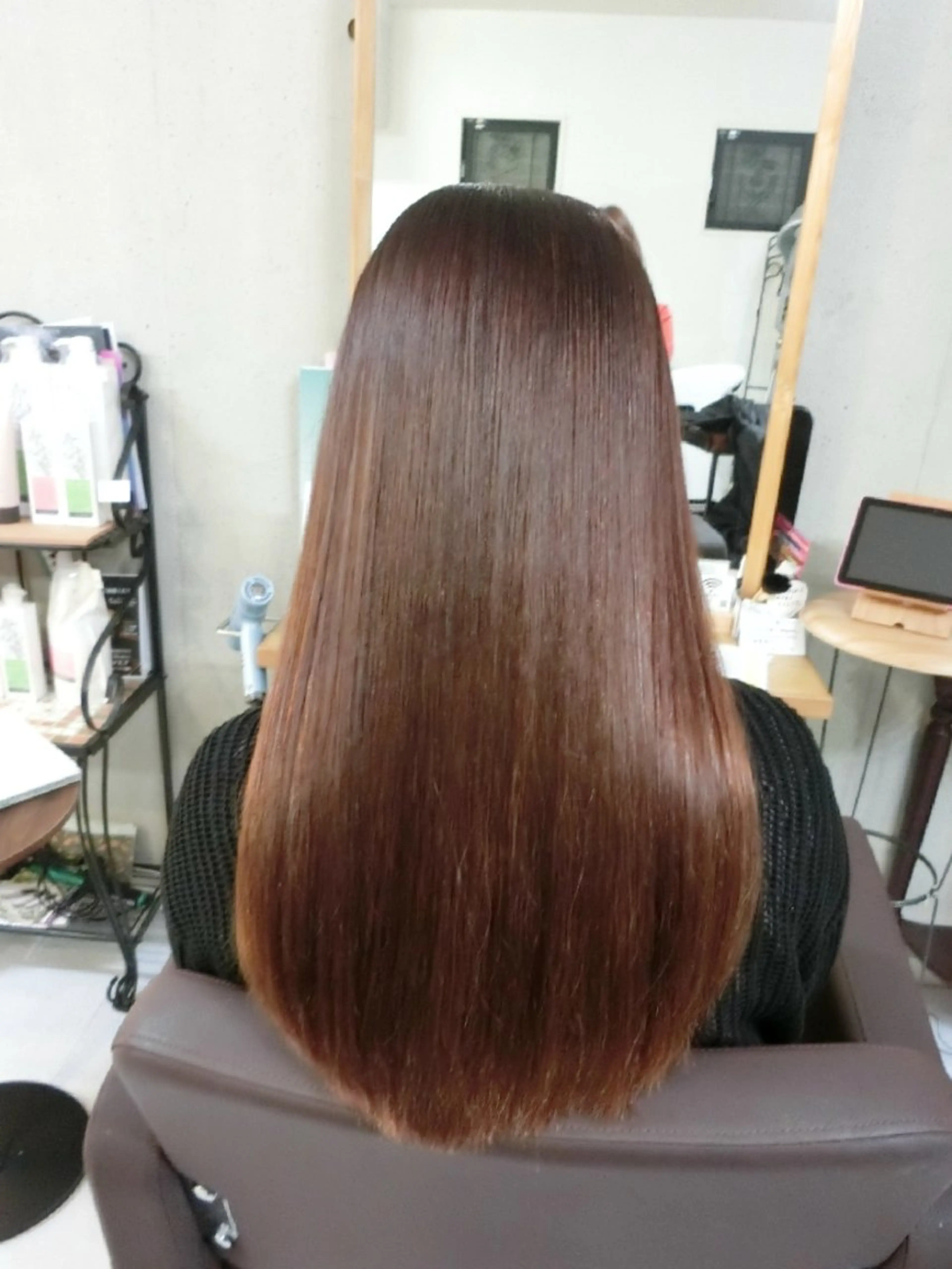 ロング カット 縮毛矯正 ma cherie 　naoのヘアスタイル
