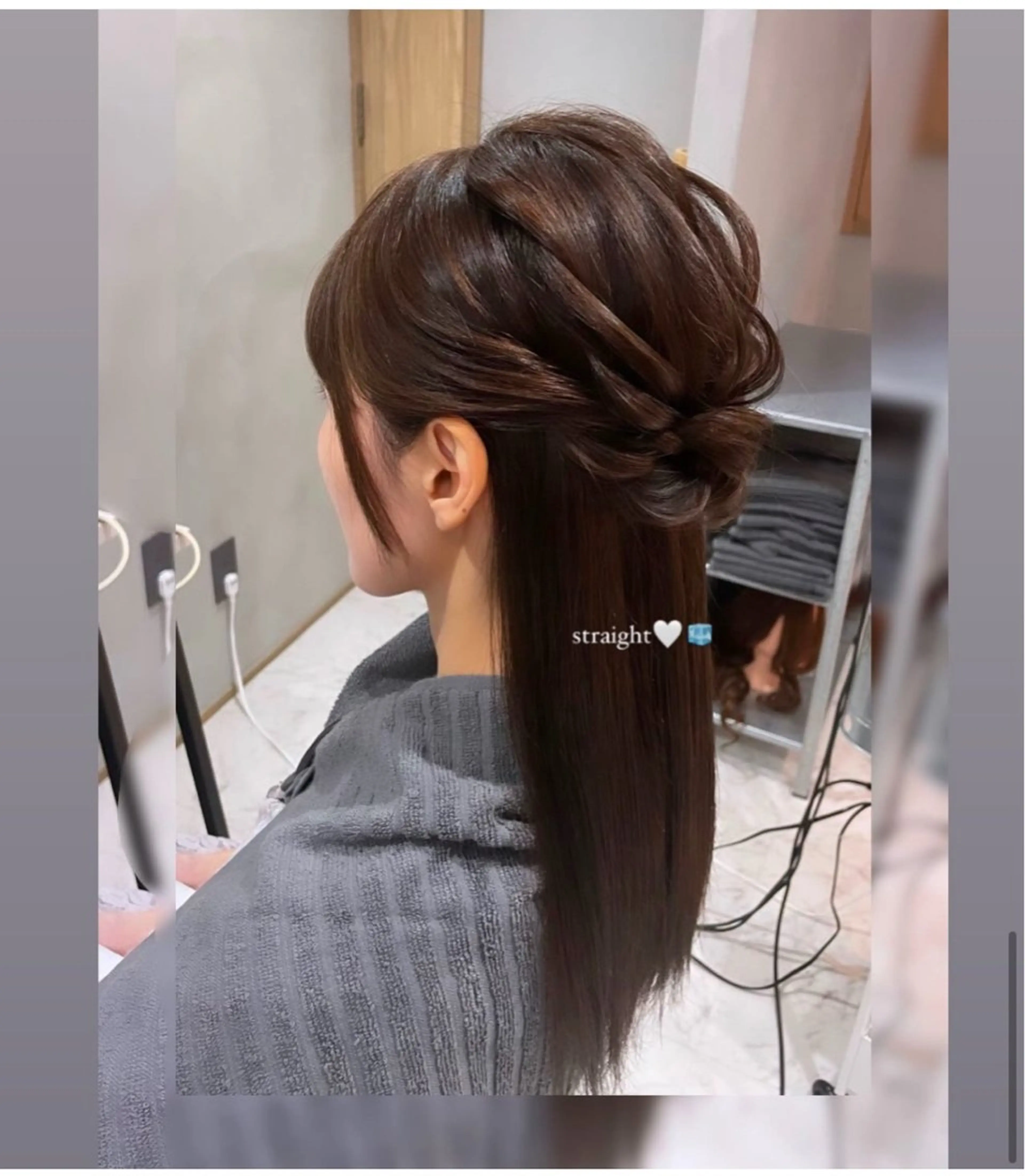ロング ヘアアレンジ ヘアセットサロン 北新地　mainoのヘアスタイル