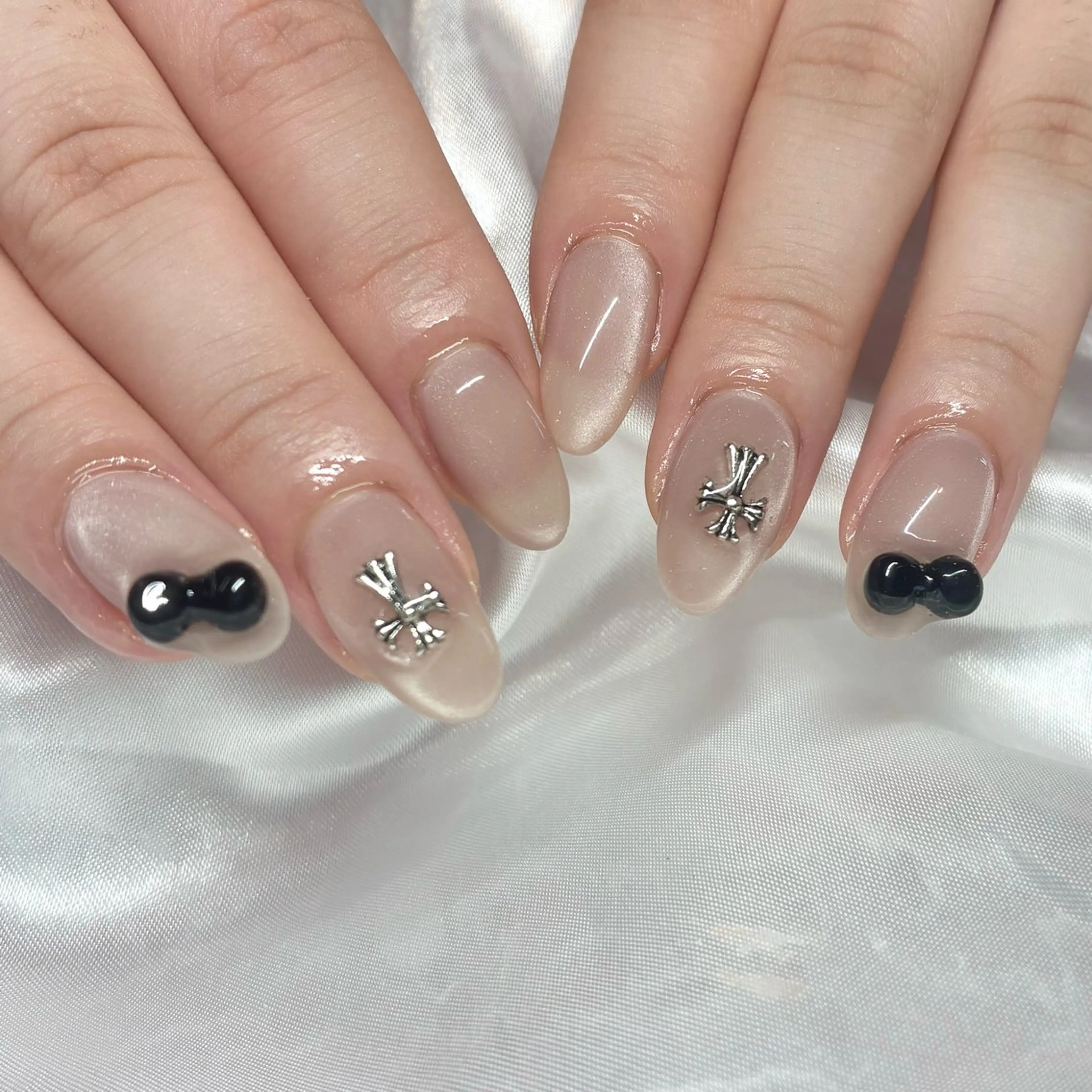 ネイル ジェルネイル マグネットネイル ハンドネイル Nail ヌシん家 AKANEのネイルデザイン