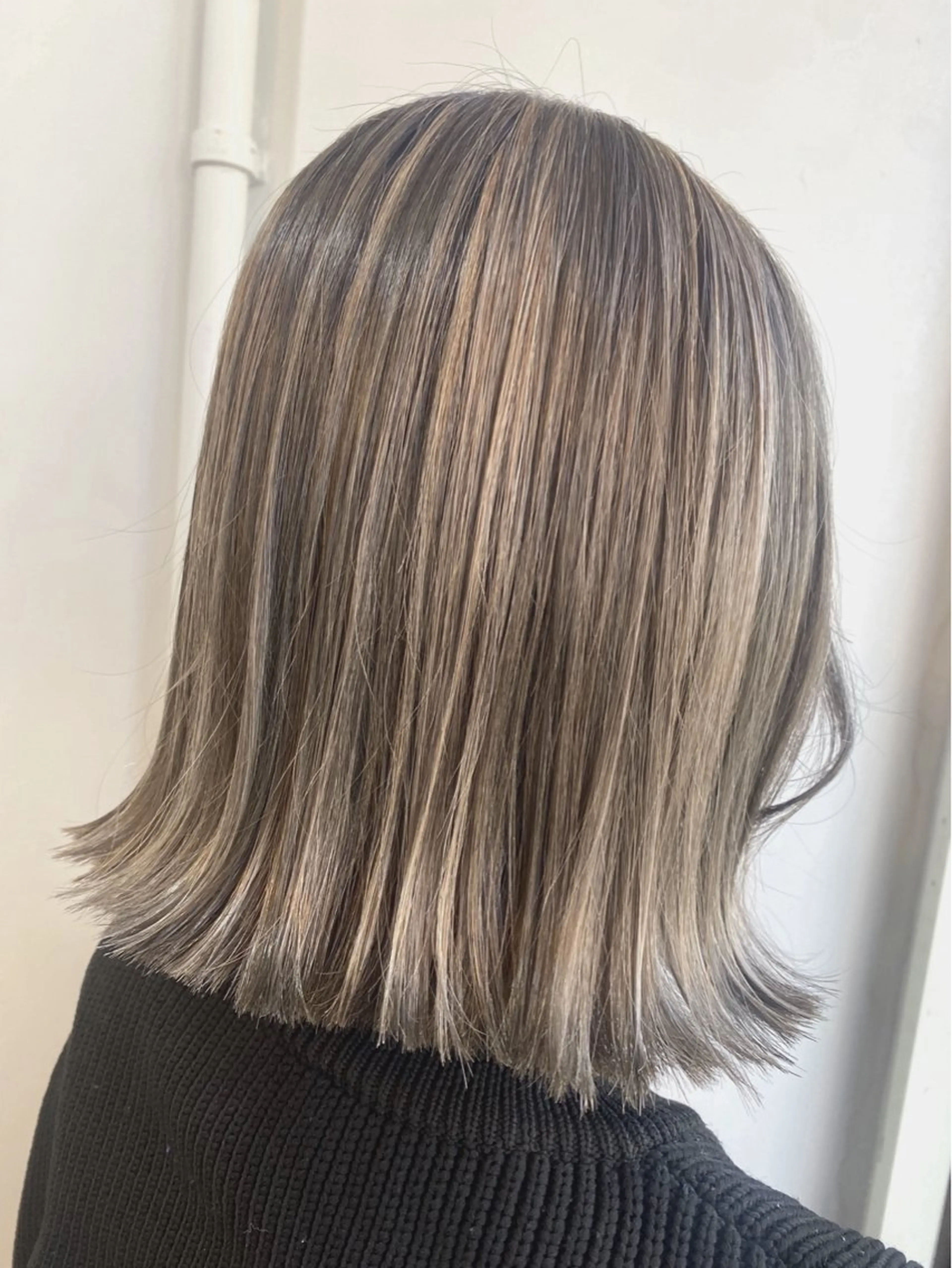 ミディアム カラー ハイライトカラー ハイライト ヘアカラー トリートメント SOY-KUFU高田馬場所属・レイヤー♡艶髪♡ 韓国風♡加藤あゆみのヘアスタイル