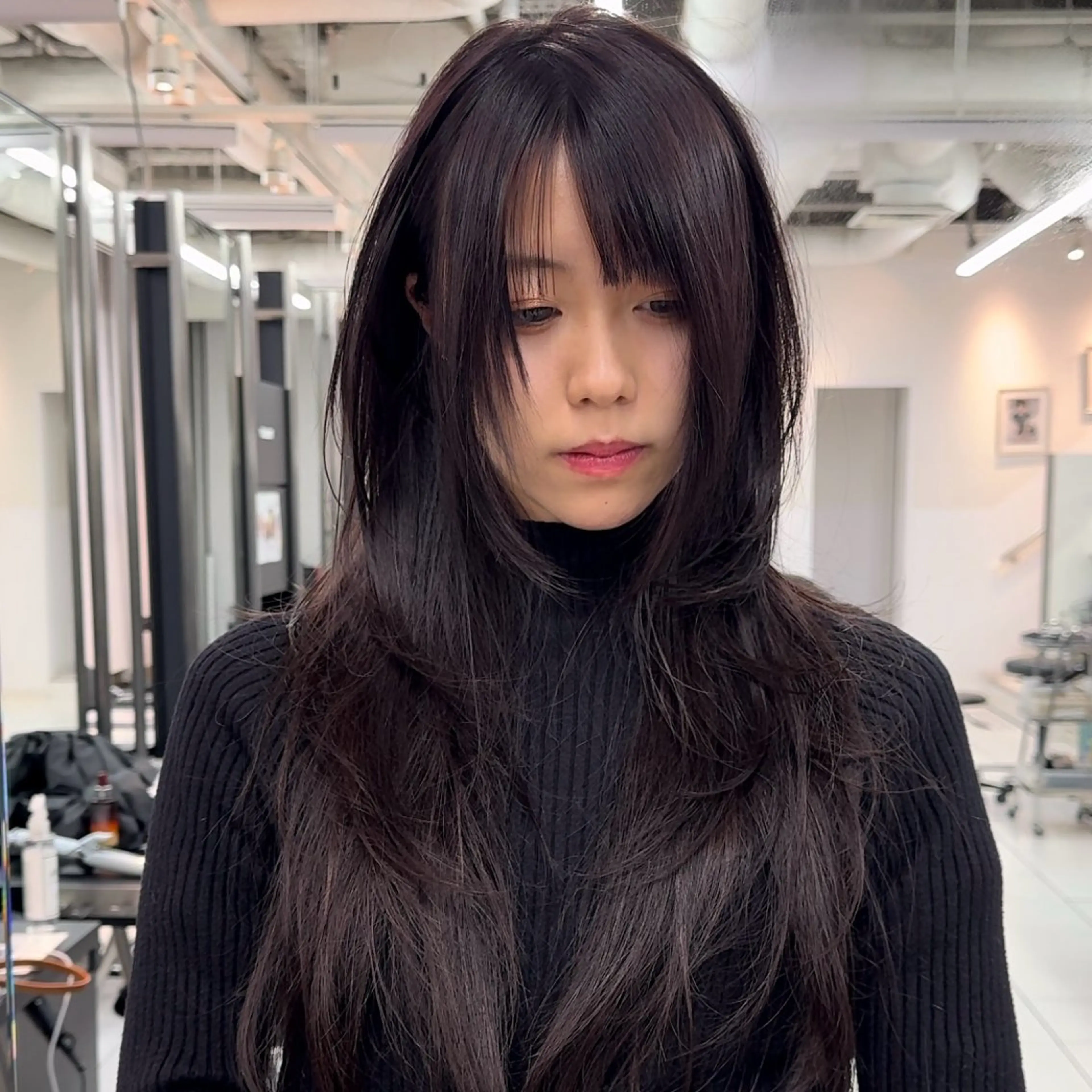 ロング ミディアムレイヤー/ ロングレイヤー堀匠吾のヘアスタイル
