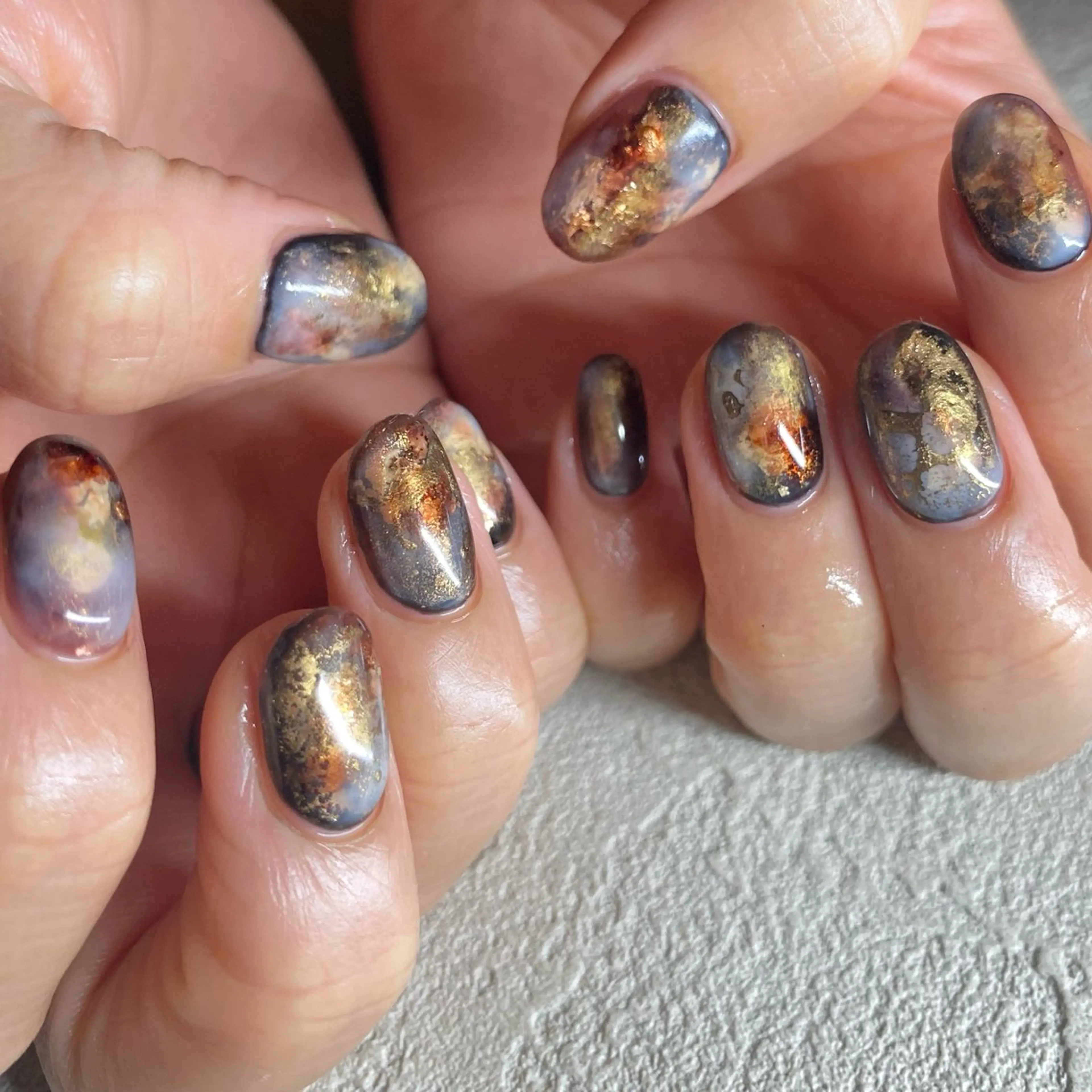 ネイル アートネイル ニュアンスネイル 春ネイル 夏ネイル ハンドネイル 山田 貴子のネイルデザイン