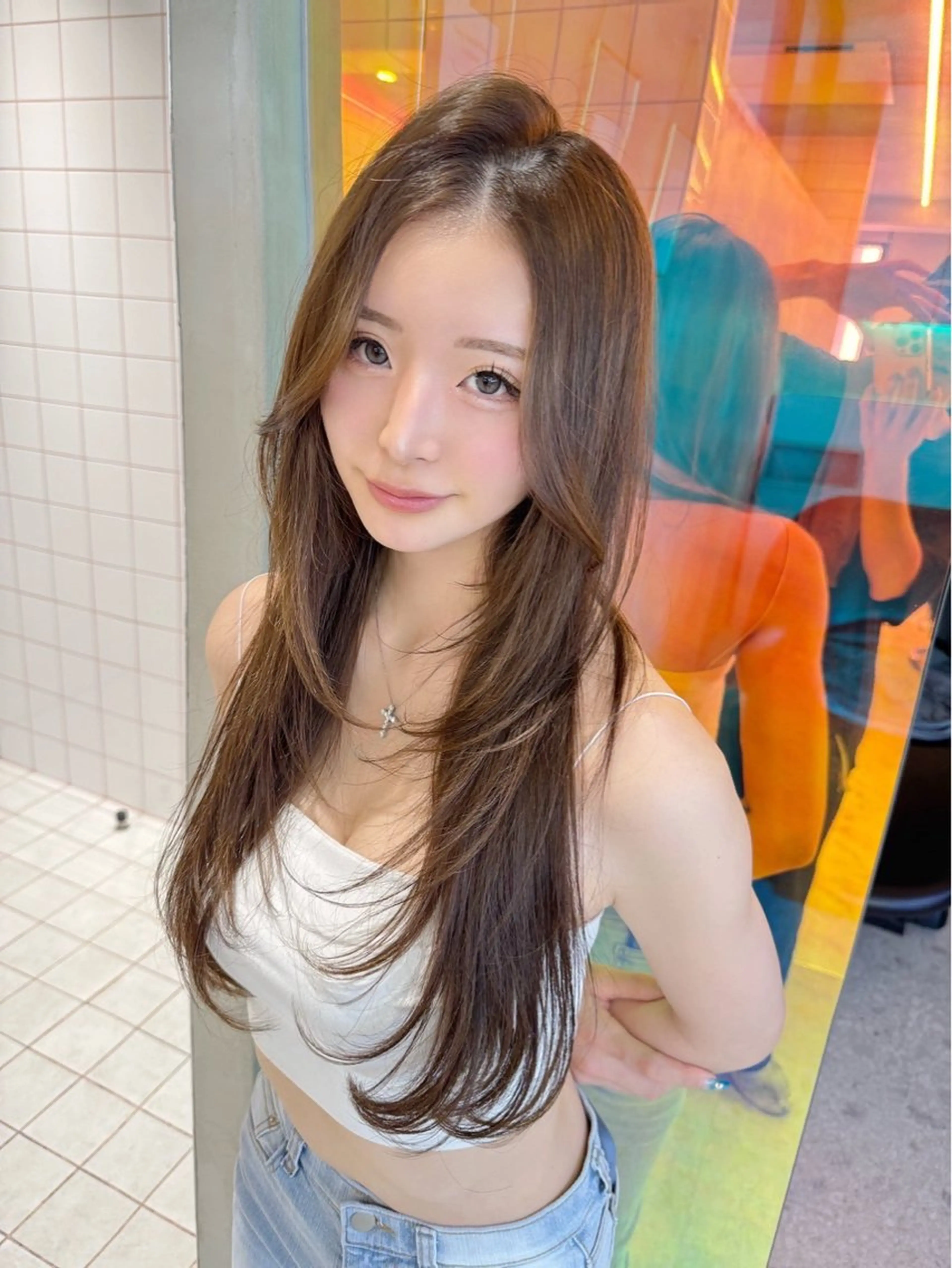 【💐大人気N.カラー💐】カット✖️傷まない透明感N.カラー✖️TOKIOトリートメント　ナノスチーム付💐の写真