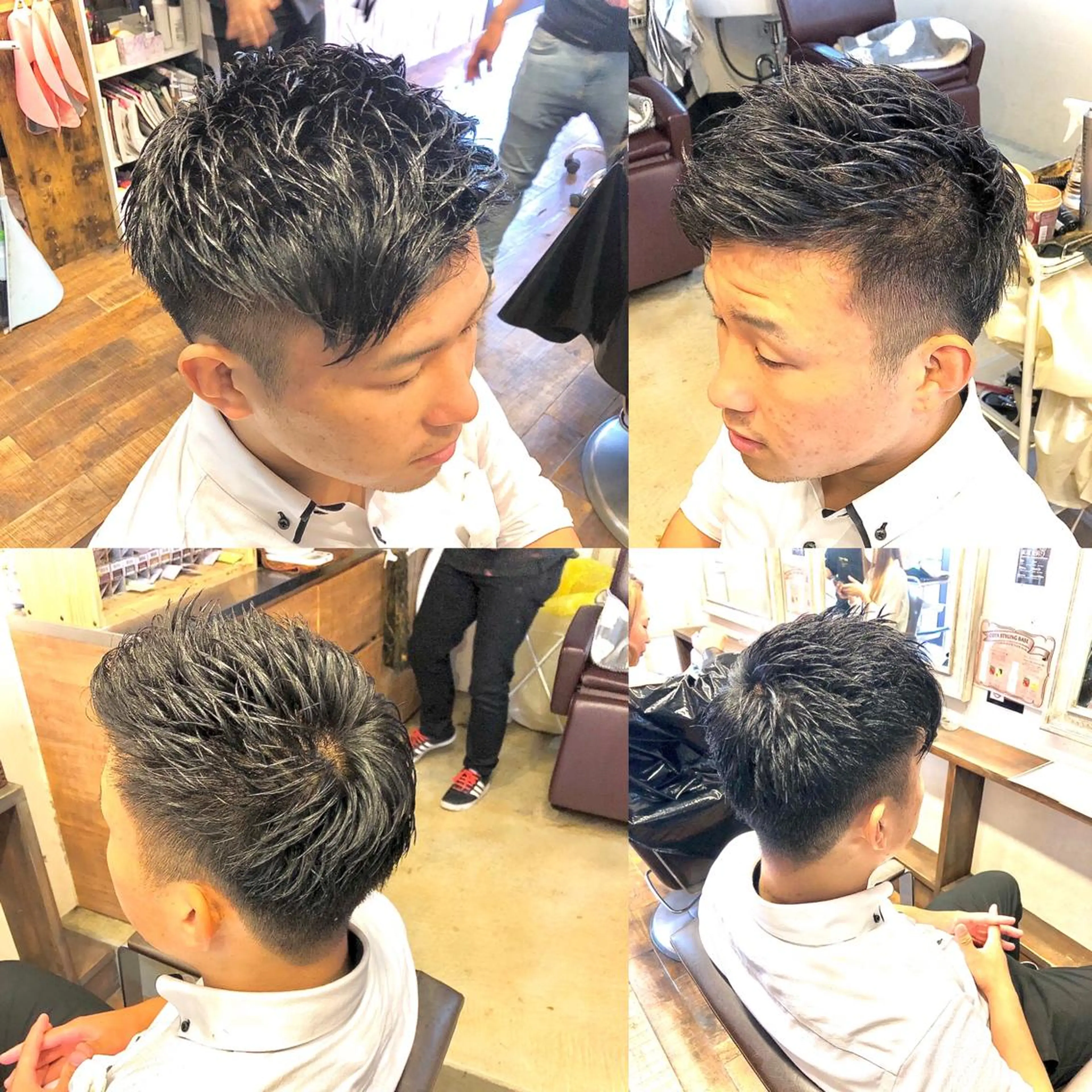 ショート ヘアアレンジ メンズ ビジネス ✨最強美容師✨ 💙にっしー西村💙のヘアスタイル
