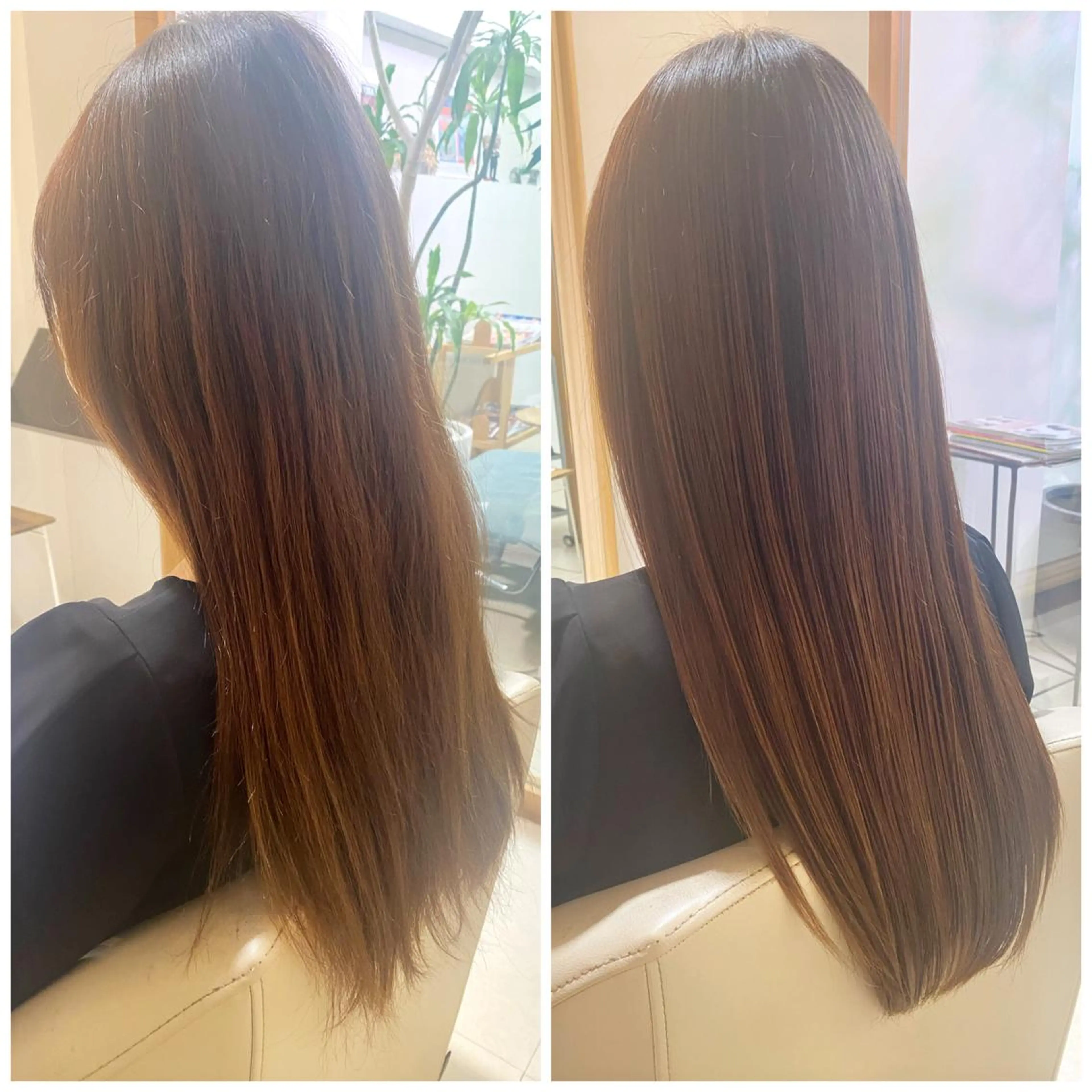ロング 安永 涼のヘアスタイル