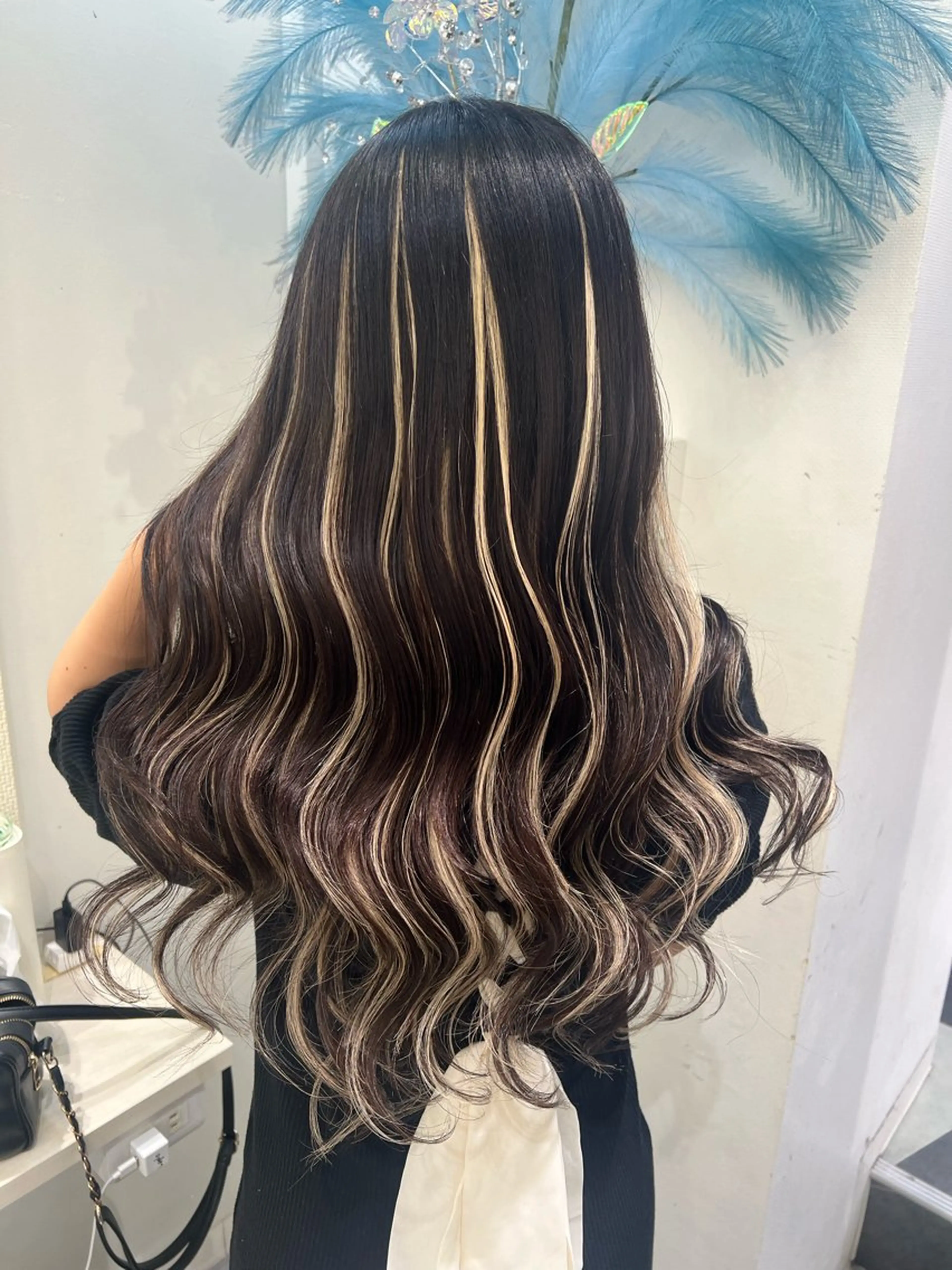 ロング カラー ハイライトカラー エクステ ハイライト Lapis 池袋店所属・MASHIRO 🩵Lapis池袋店のヘアスタイル